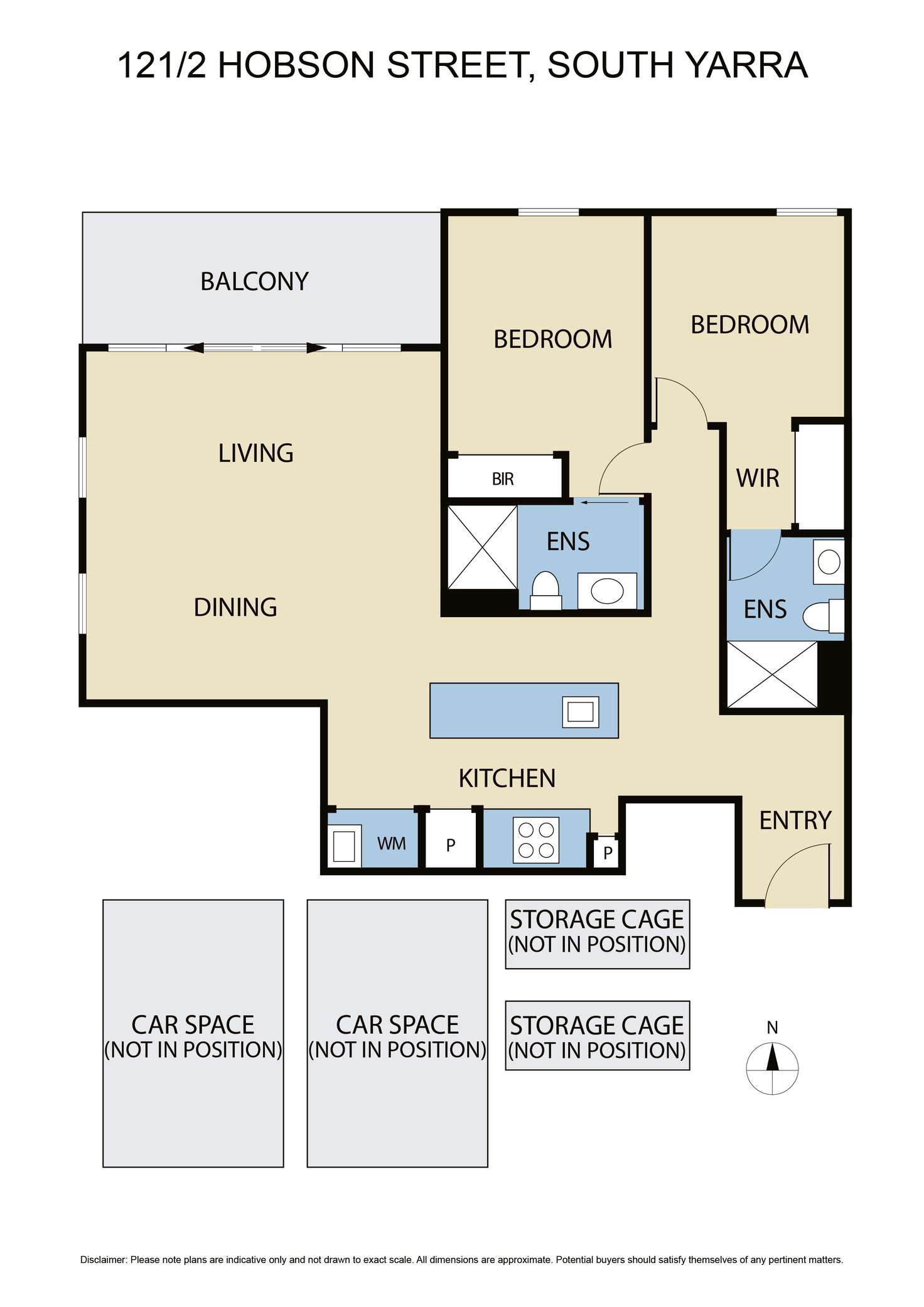 Floorplan of Homely apartment listing, 121/2 Hobson St, South Yarra VIC 3141