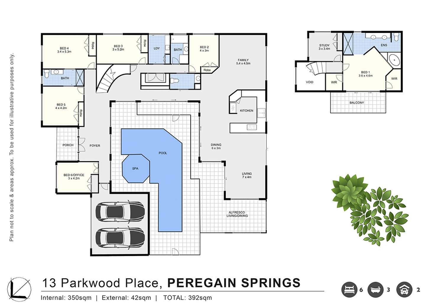 Floorplan of Homely house listing, 13 Parkwood Place, Peregian Springs QLD 4573
