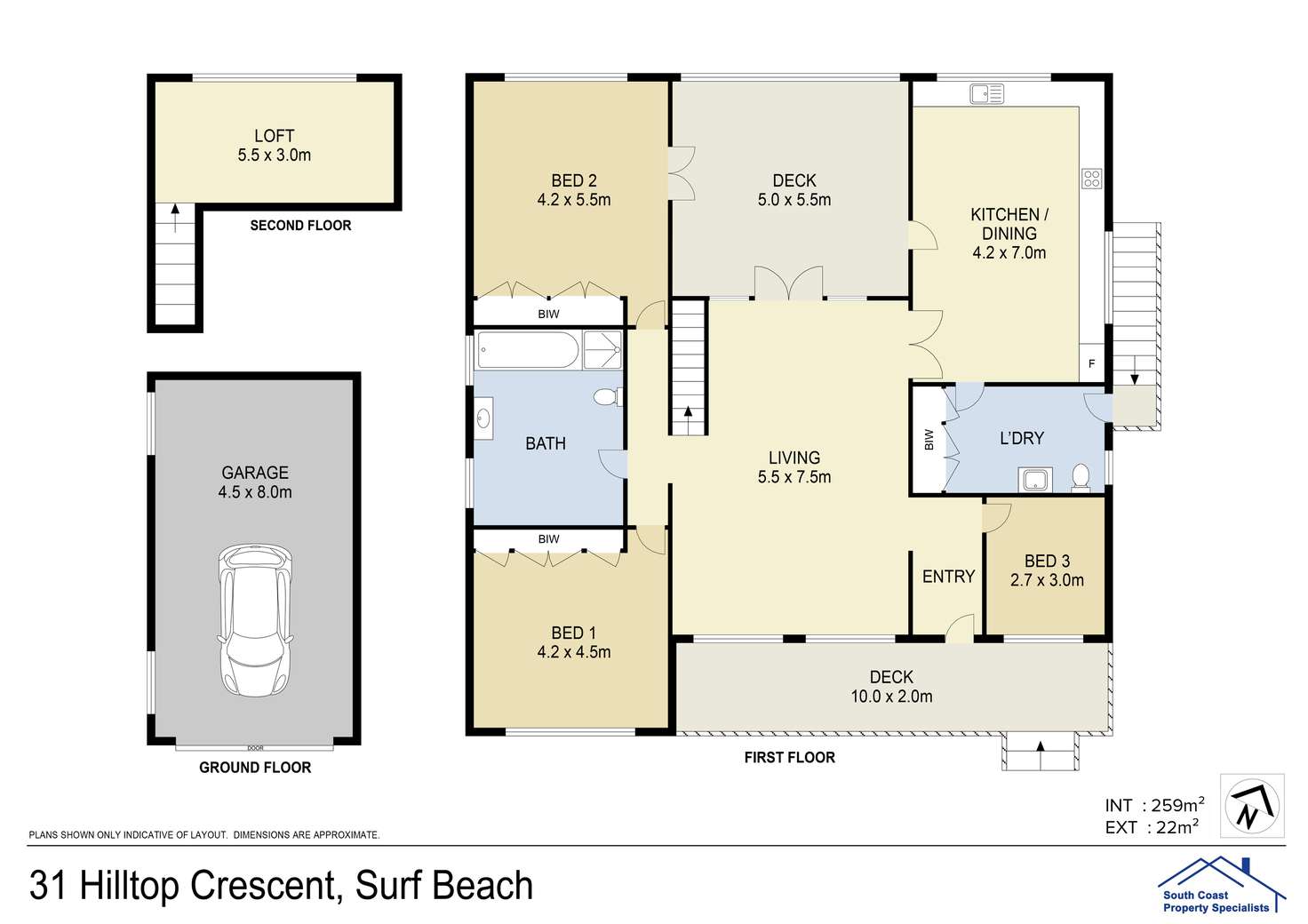 Floorplan of Homely house listing, 31 Hilltop Crescent, Surf Beach NSW 2536
