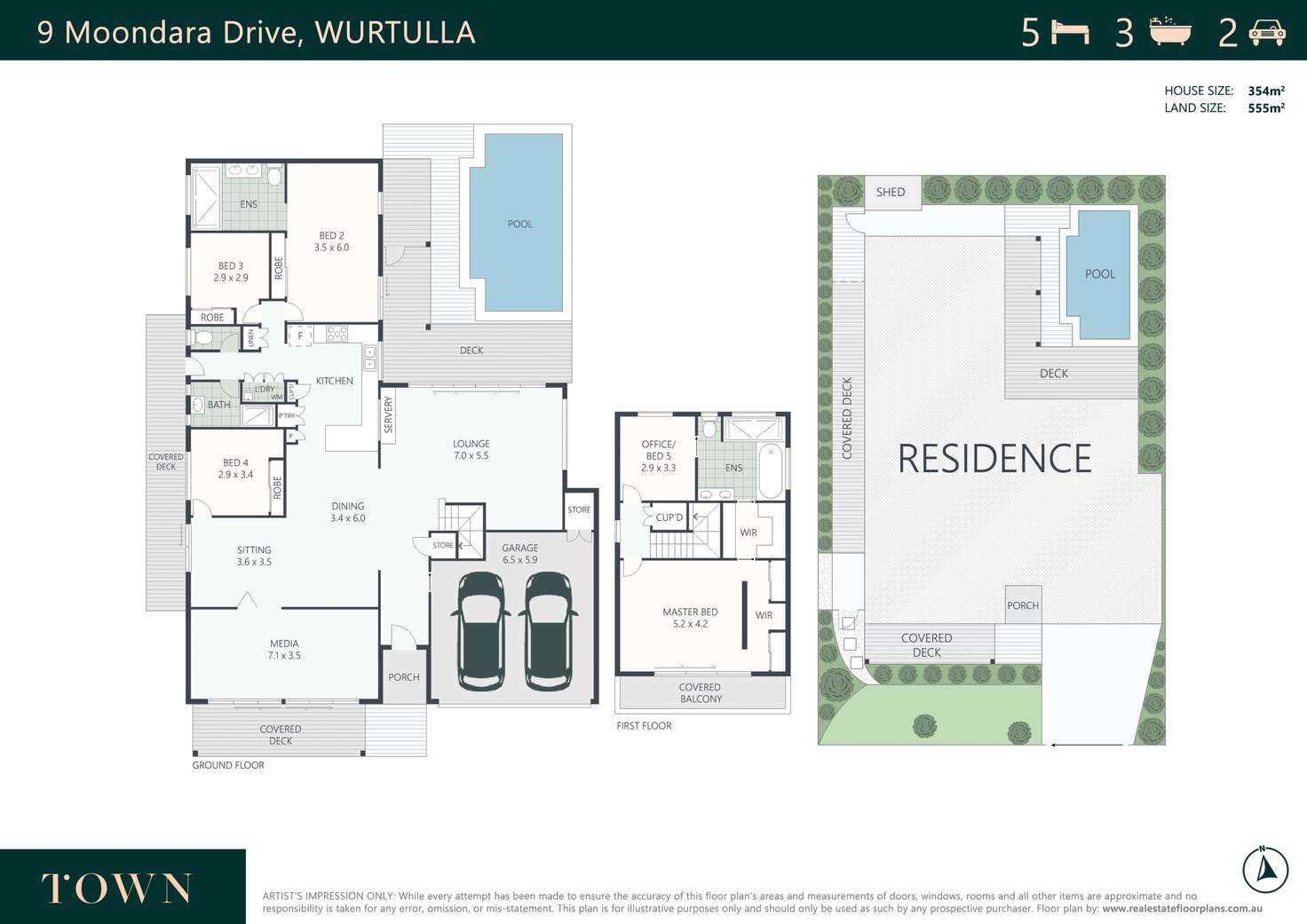 Floorplan of Homely house listing, 9 Moondara Drive, Wurtulla QLD 4575