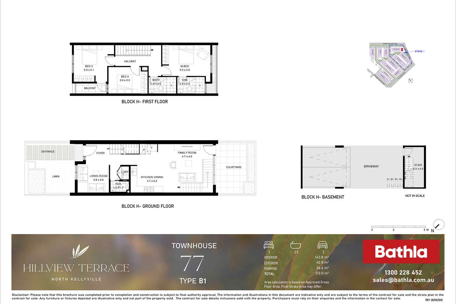Floorplan of Homely townhouse listing, 77/3-23 Hillview Road, North Kellyville NSW 2155