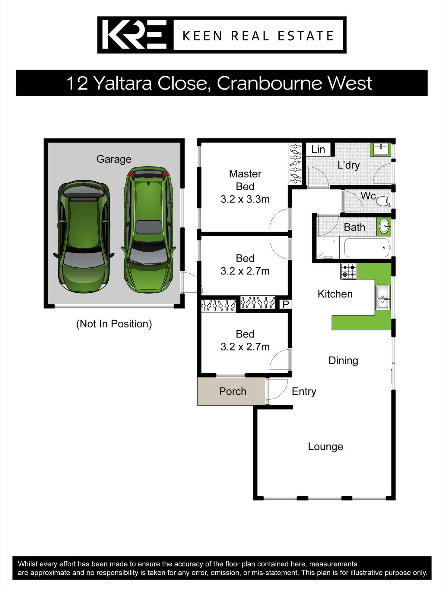 Floorplan of Homely house listing, 12 Yaltara Close, Cranbourne West VIC 3977