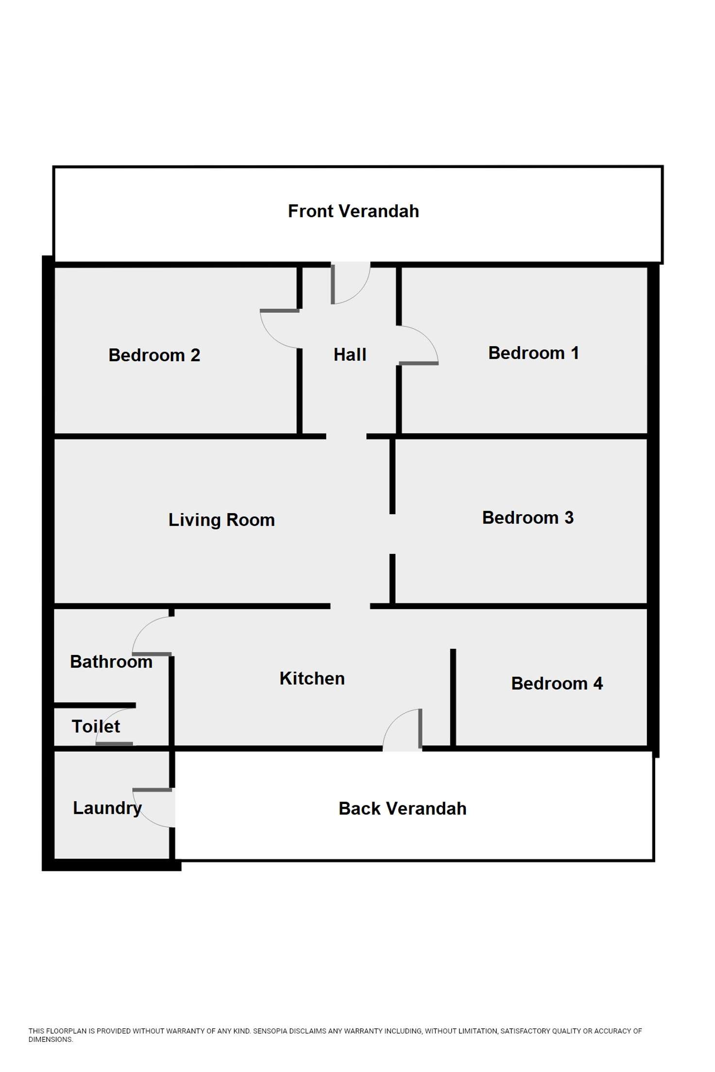 Floorplan of Homely house listing, 24 Bow Street, Rainbow VIC 3424