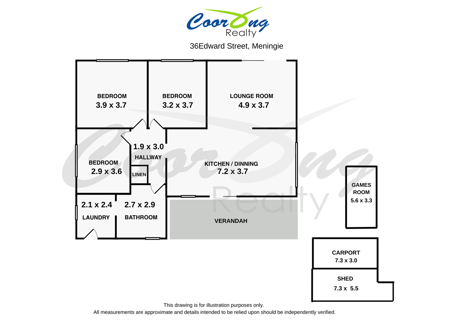 Floorplan of Homely house listing, 36 Edward Street, Meningie SA 5264