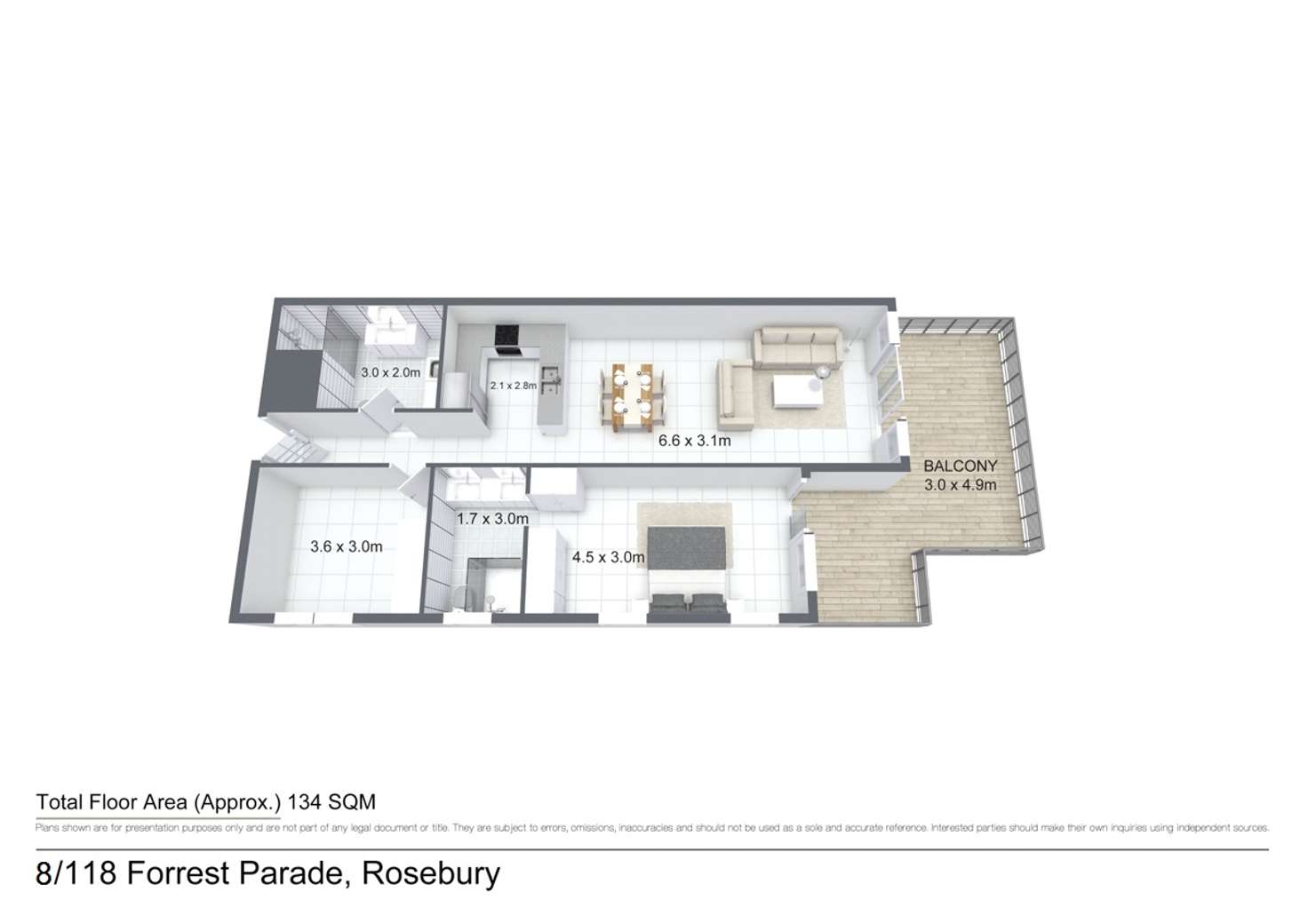 Floorplan of Homely unit listing, 6/118 Forrest Parade, Rosebery NT 832