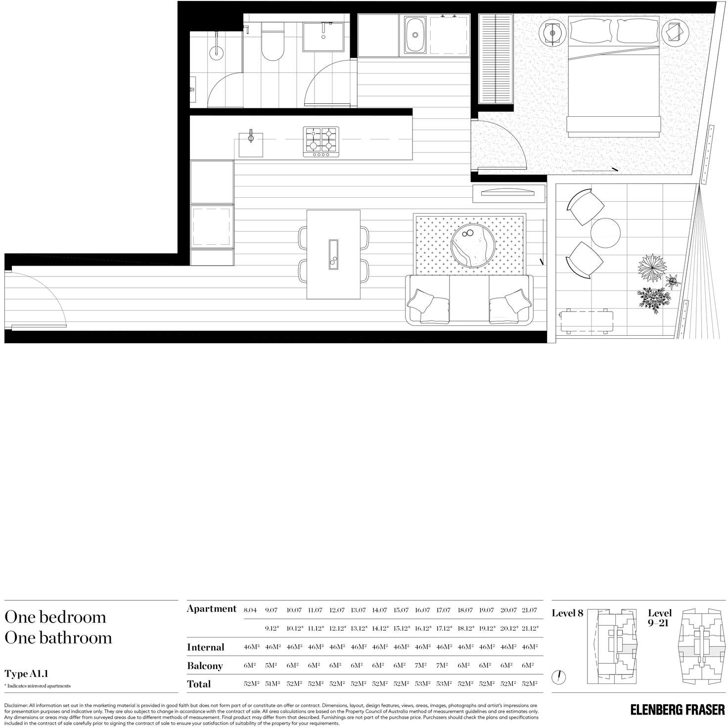Floorplan of Homely apartment listing, 1212/15 Austin Street, Adelaide SA 5000