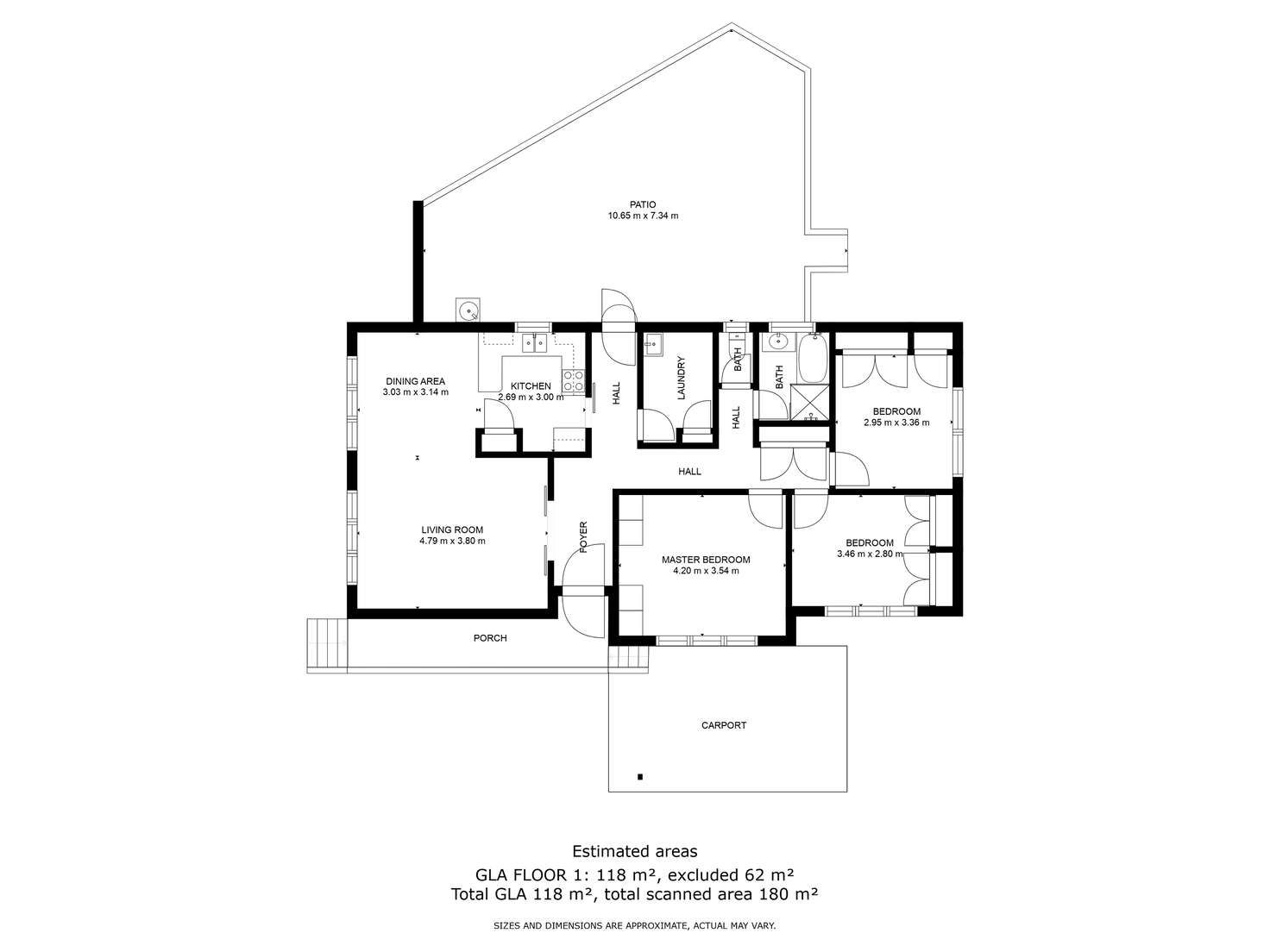 Floorplan of Homely house listing, 396 Gayview Crescent, Lavington NSW 2641