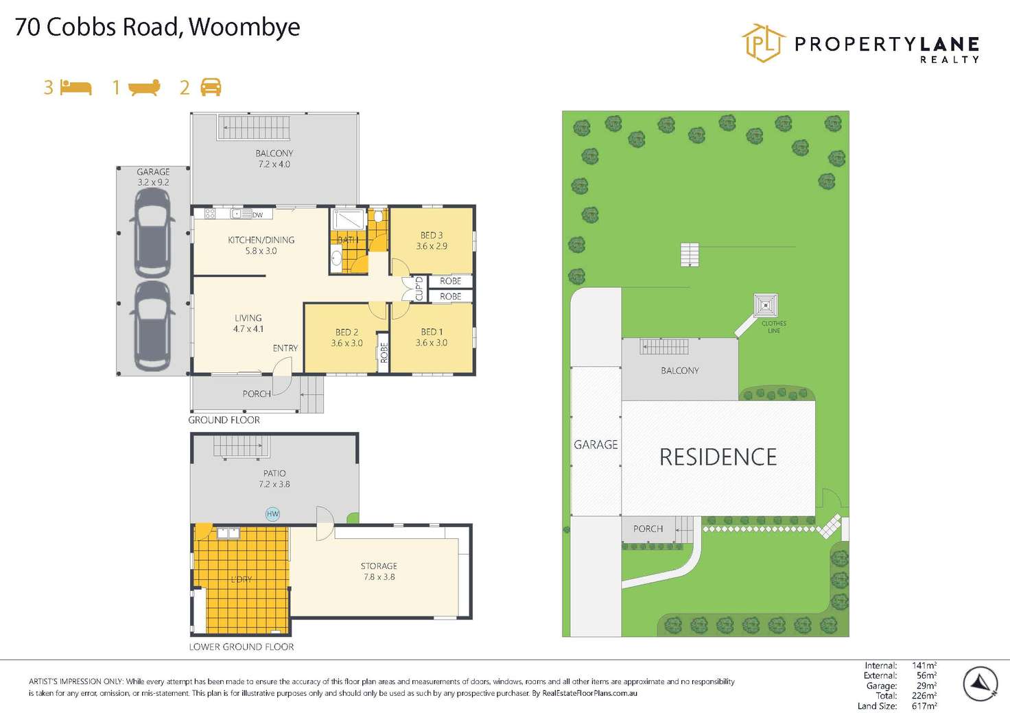 Floorplan of Homely house listing, 70 Cobbs Road, Woombye QLD 4559