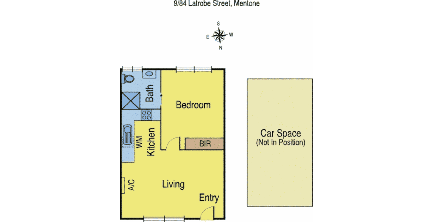 Floorplan of Homely apartment listing, 9/84 Latrobe Street, Mentone VIC 3194