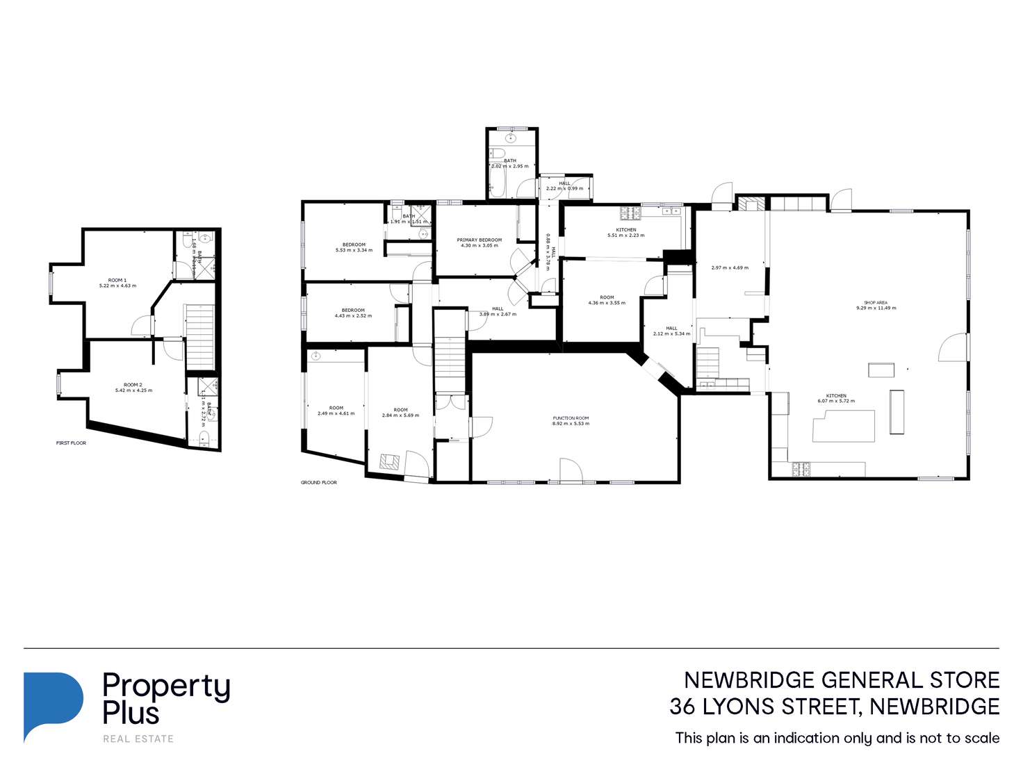 Floorplan of Homely lifestyle listing, 36 Lyons Street, Newbridge VIC 3551