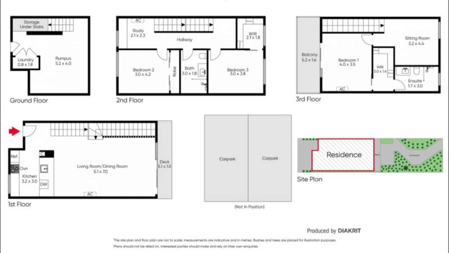 Floorplan of Homely townhouse listing, G7/22 Nicholson Street, Fitzroy North VIC 3068