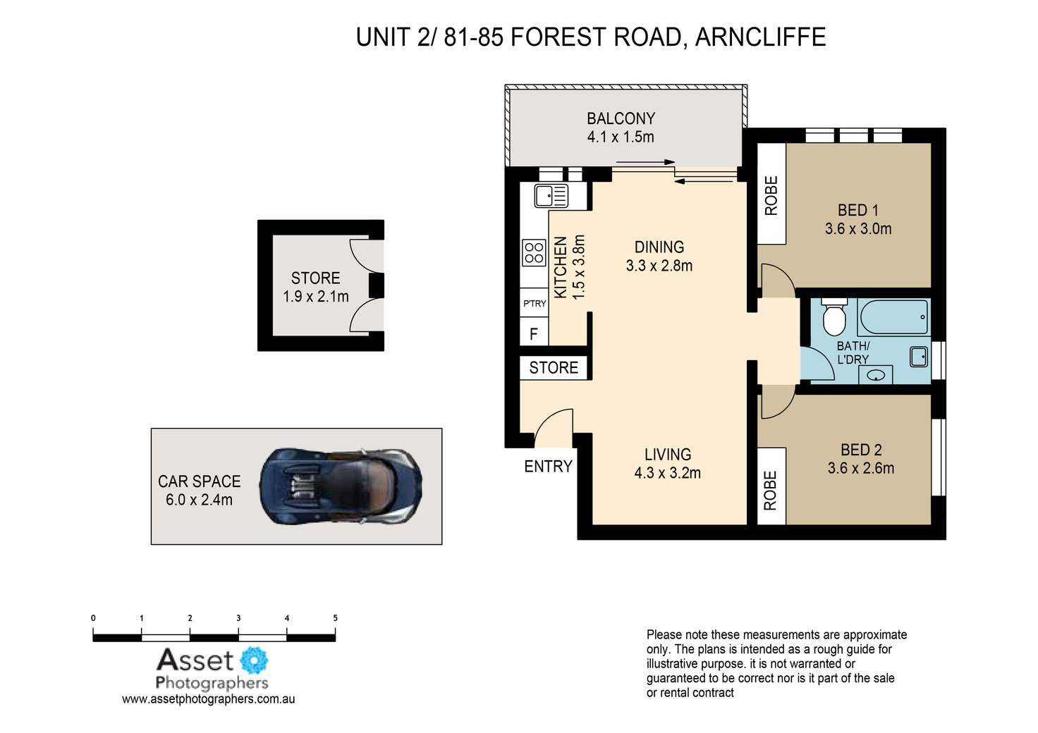 Floorplan of Homely apartment listing, 2/81-85 Forest Road, Arncliffe NSW 2205