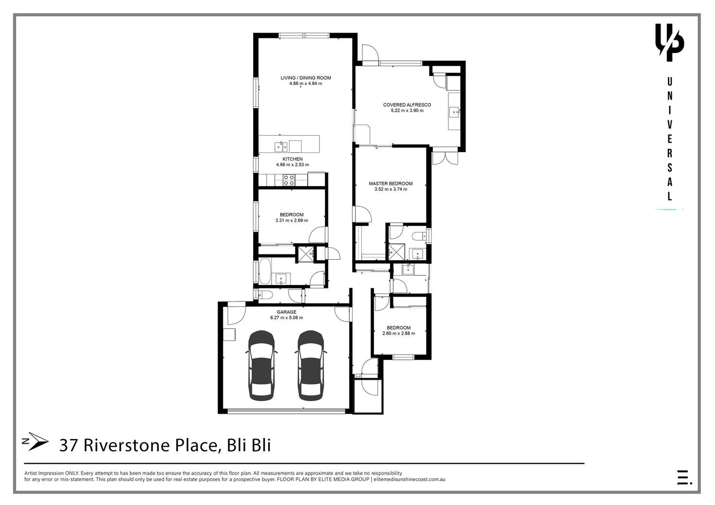 Floorplan of Homely house listing, 37 Riverstone Place, Bli Bli QLD 4560