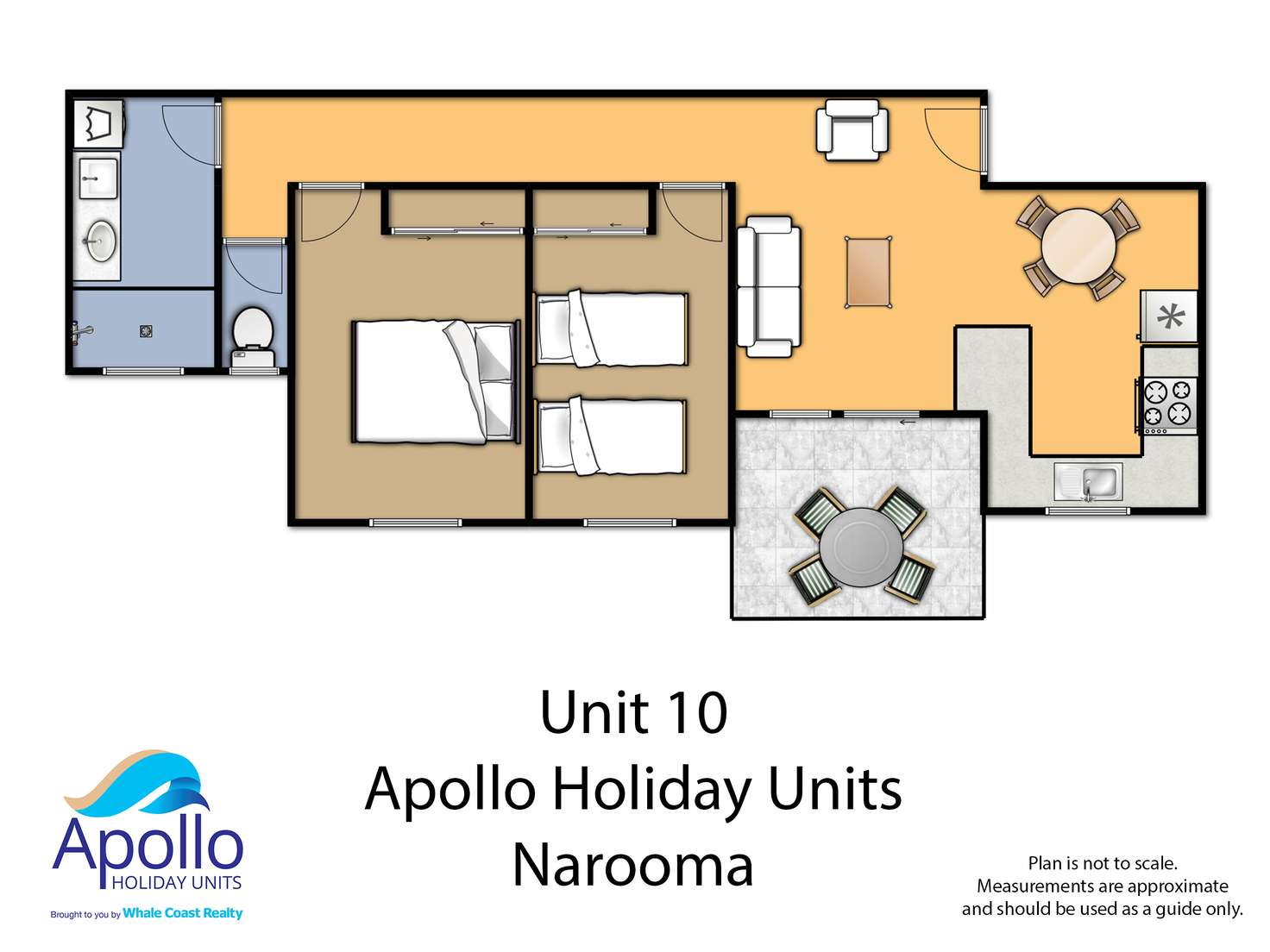 Floorplan of Homely unit listing, 10/16 McMillan Road, Narooma NSW 2546