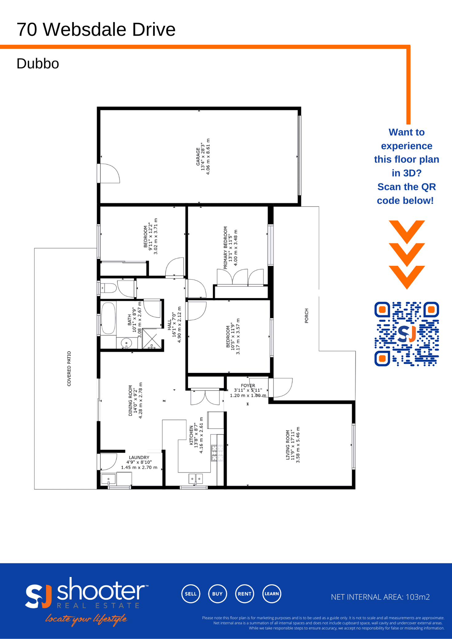 Floorplan of Homely house listing, 70 Websdale Drive, Dubbo NSW 2830