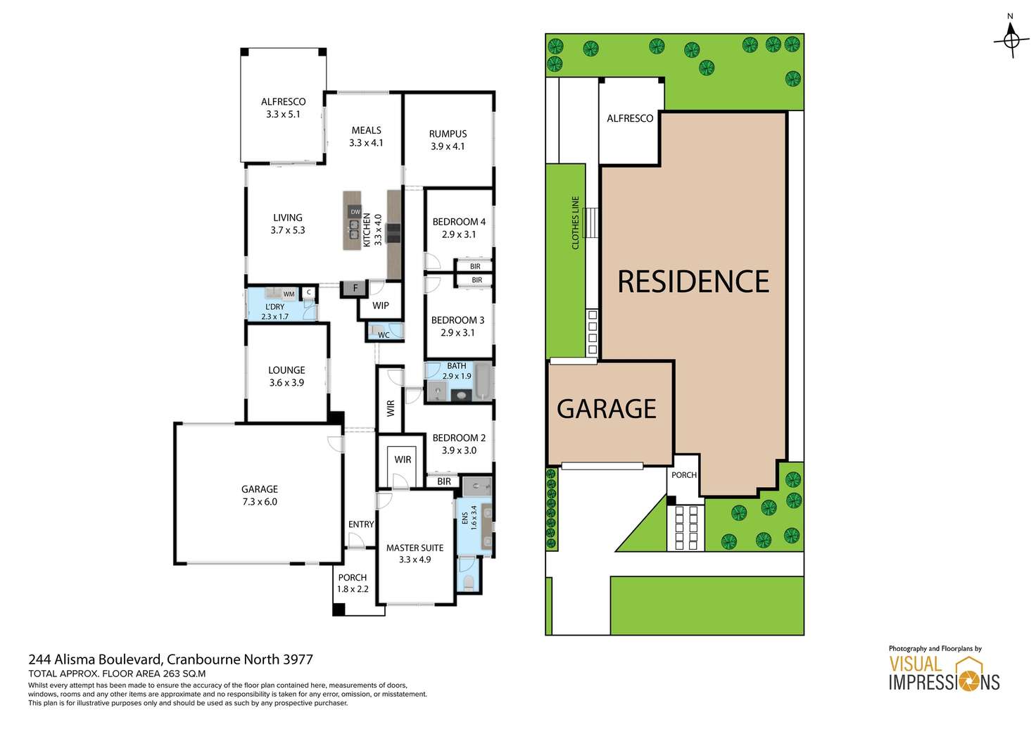 Floorplan of Homely house listing, 244 Alisma Boulevard, Cranbourne North VIC 3977