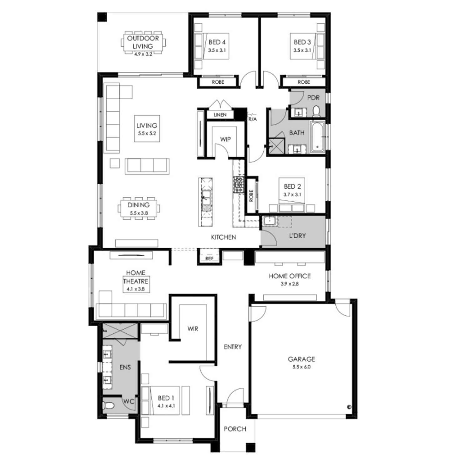 Floorplan of Homely house listing, 12 Casey Boulevard, Fyansford VIC 3218