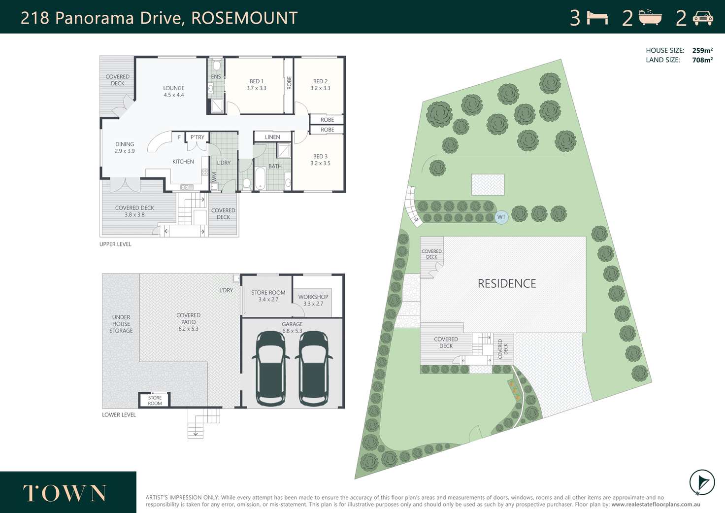 Floorplan of Homely house listing, 218 Panorama Drive, Rosemount QLD 4560