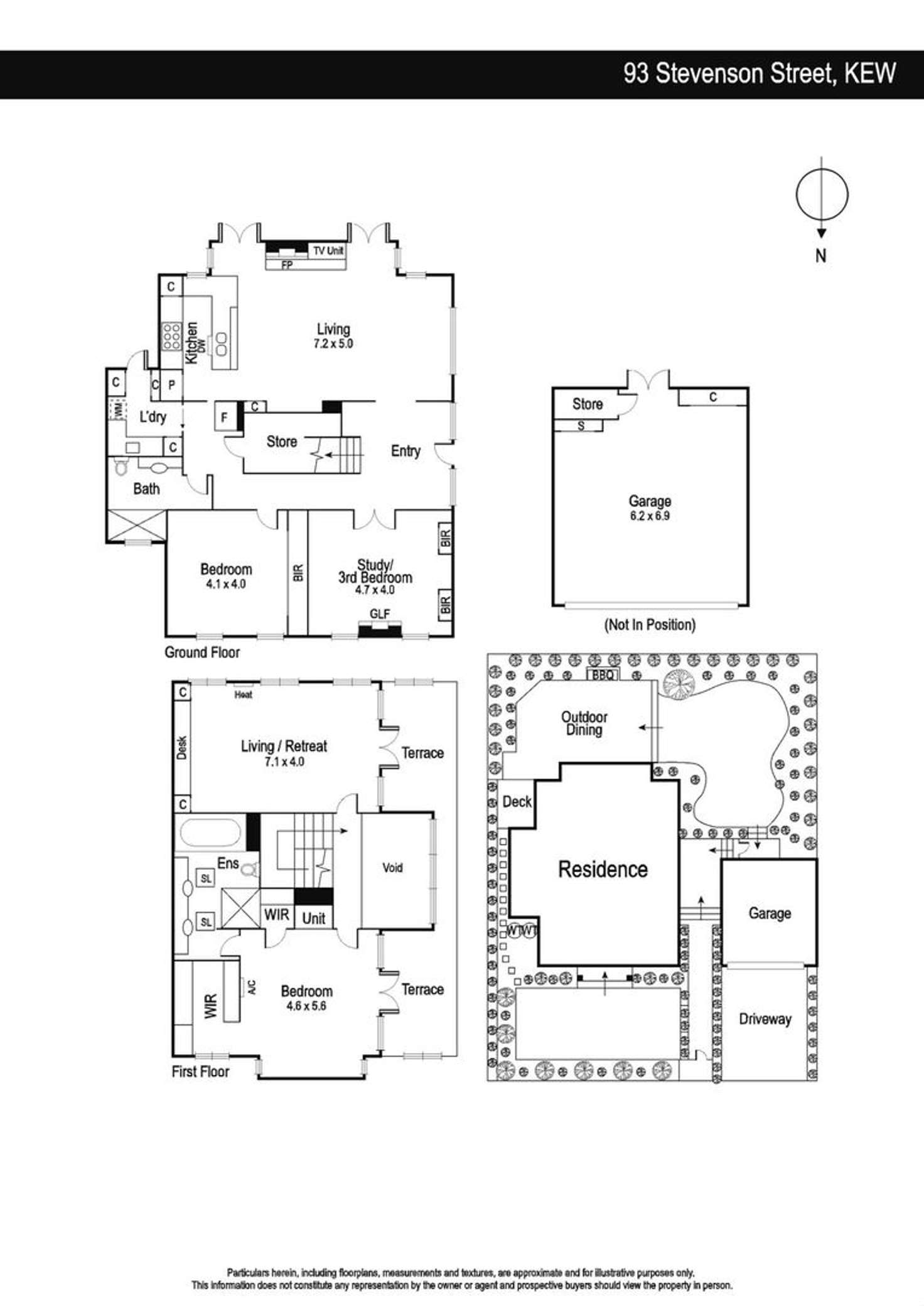 Floorplan of Homely house listing, 93 Stevenson Street, Kew VIC 3101