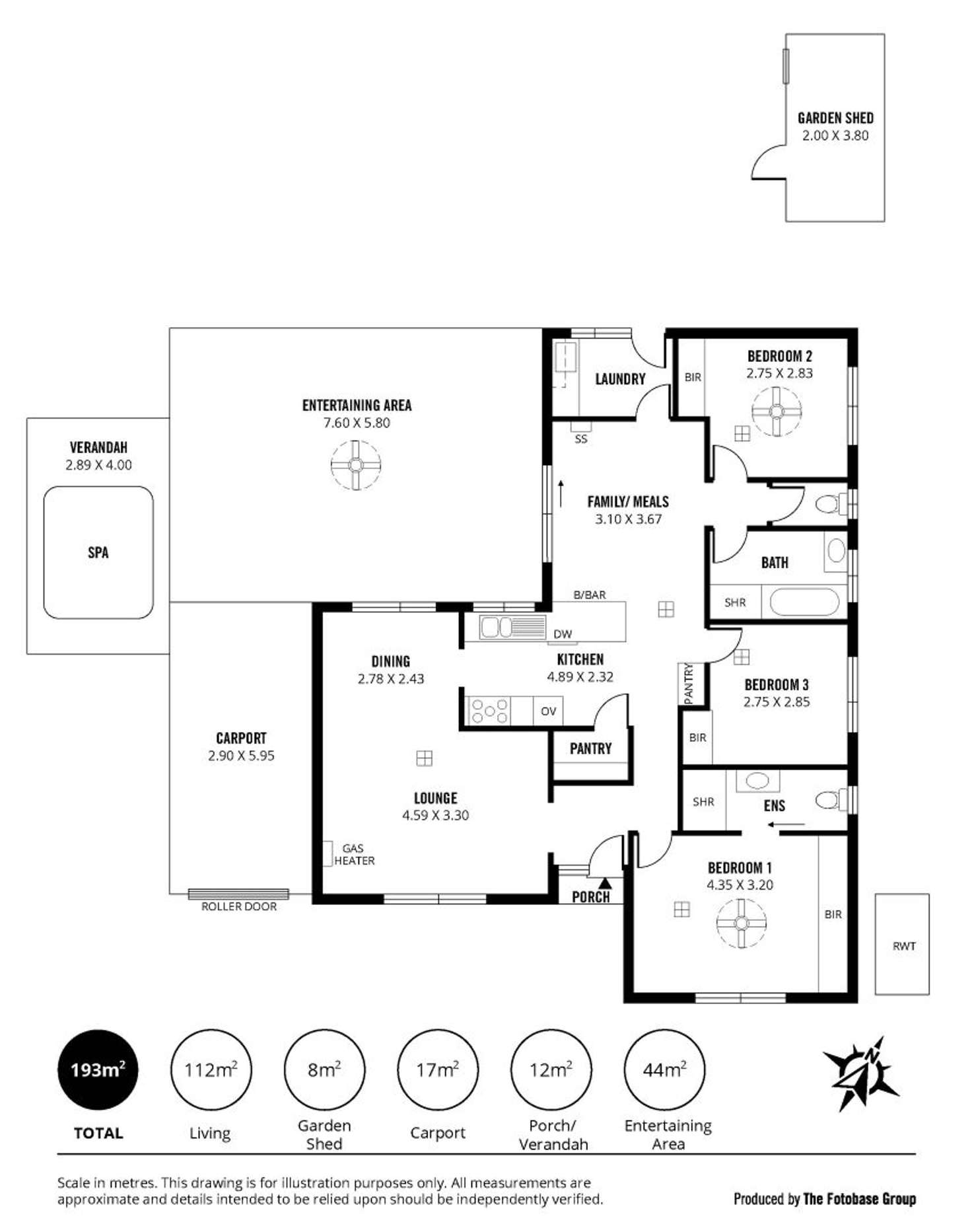 Floorplan of Homely house listing, 8 Rubin Crescent, Happy Valley SA 5159