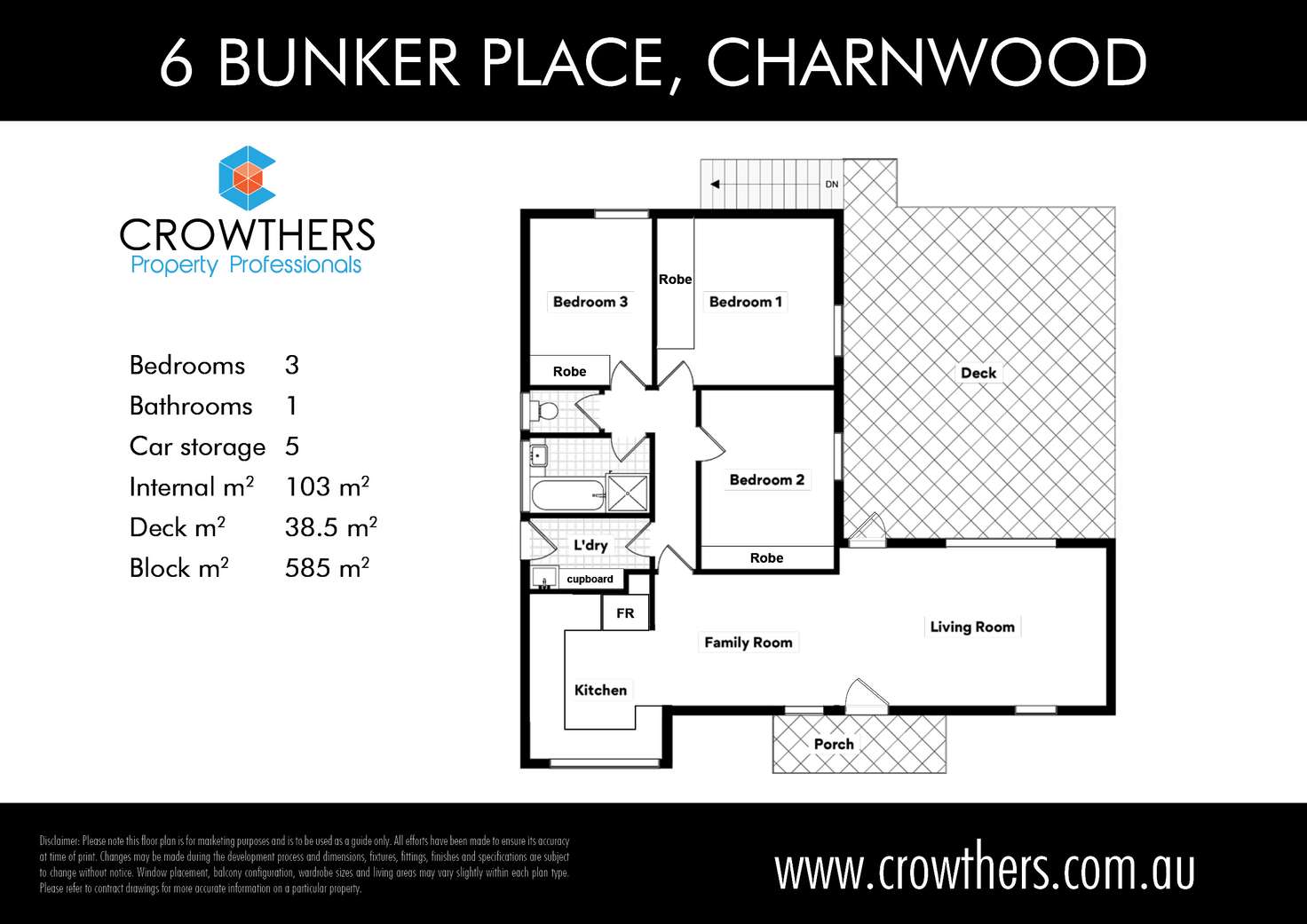 Floorplan of Homely house listing, 6 Bunker Place, Charnwood ACT 2615