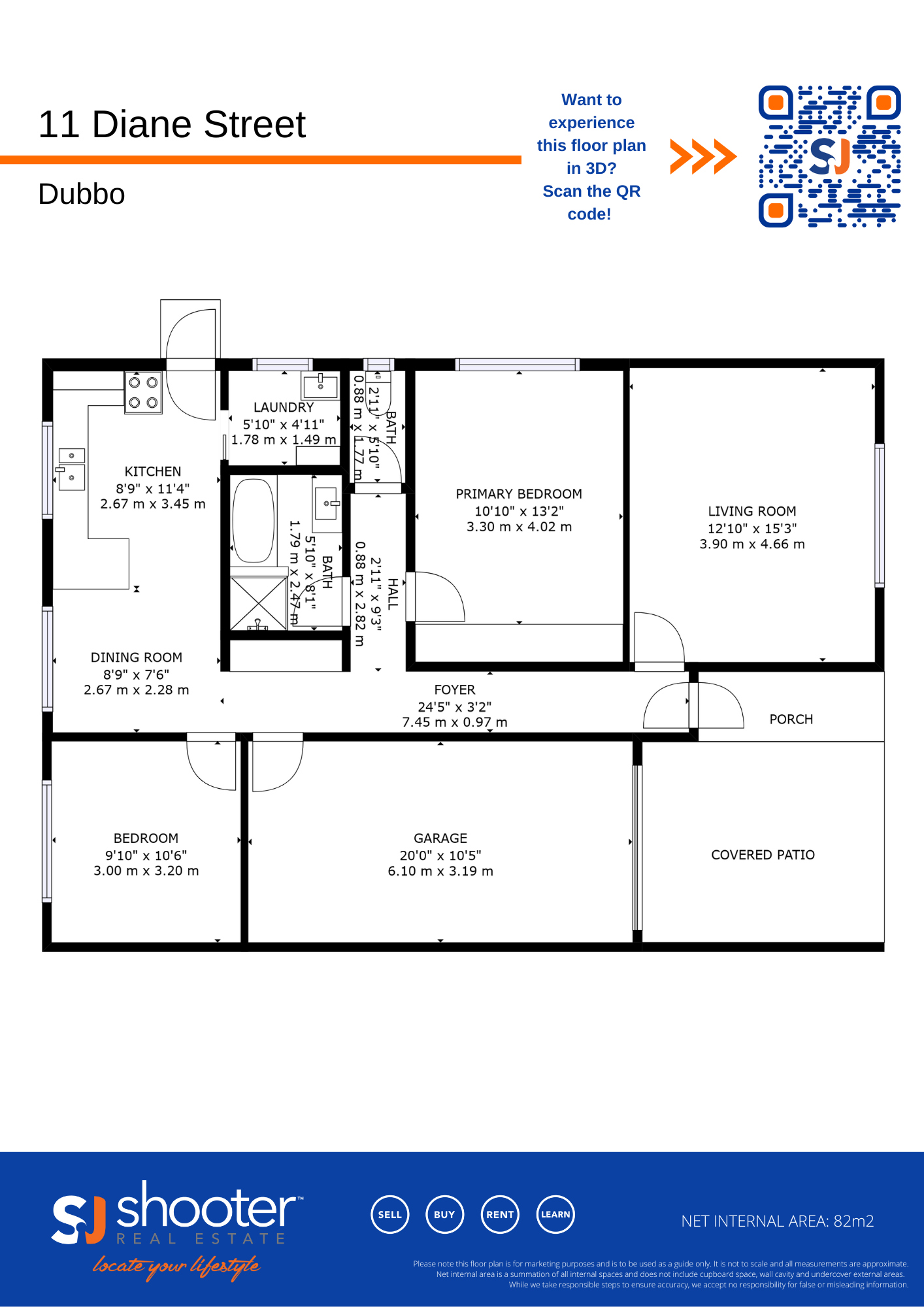 Floorplan of Homely semiDetached listing, 11 Diane Street, Dubbo NSW 2830