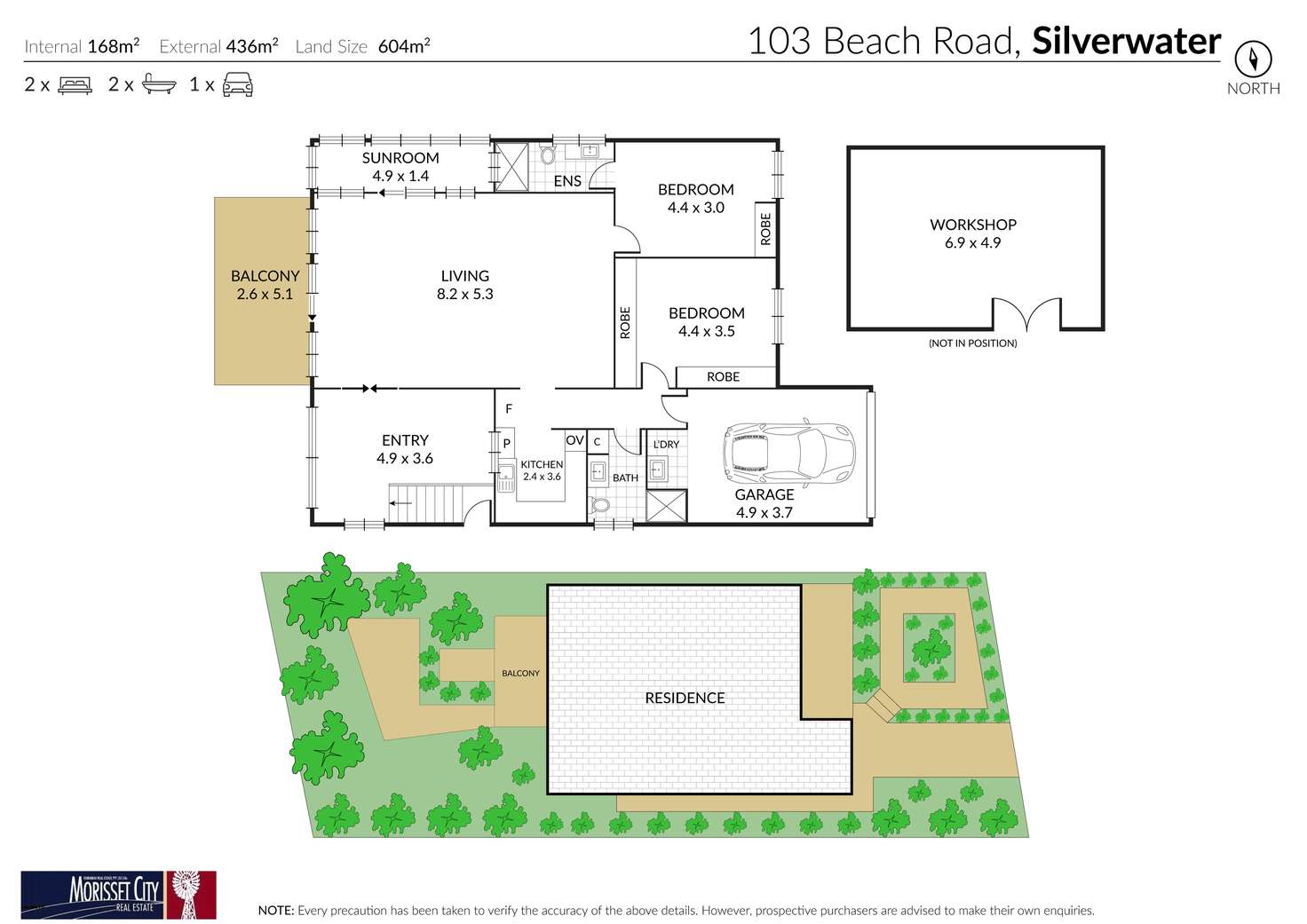 Floorplan of Homely house listing, 103 Beach Road, Silverwater NSW 2264