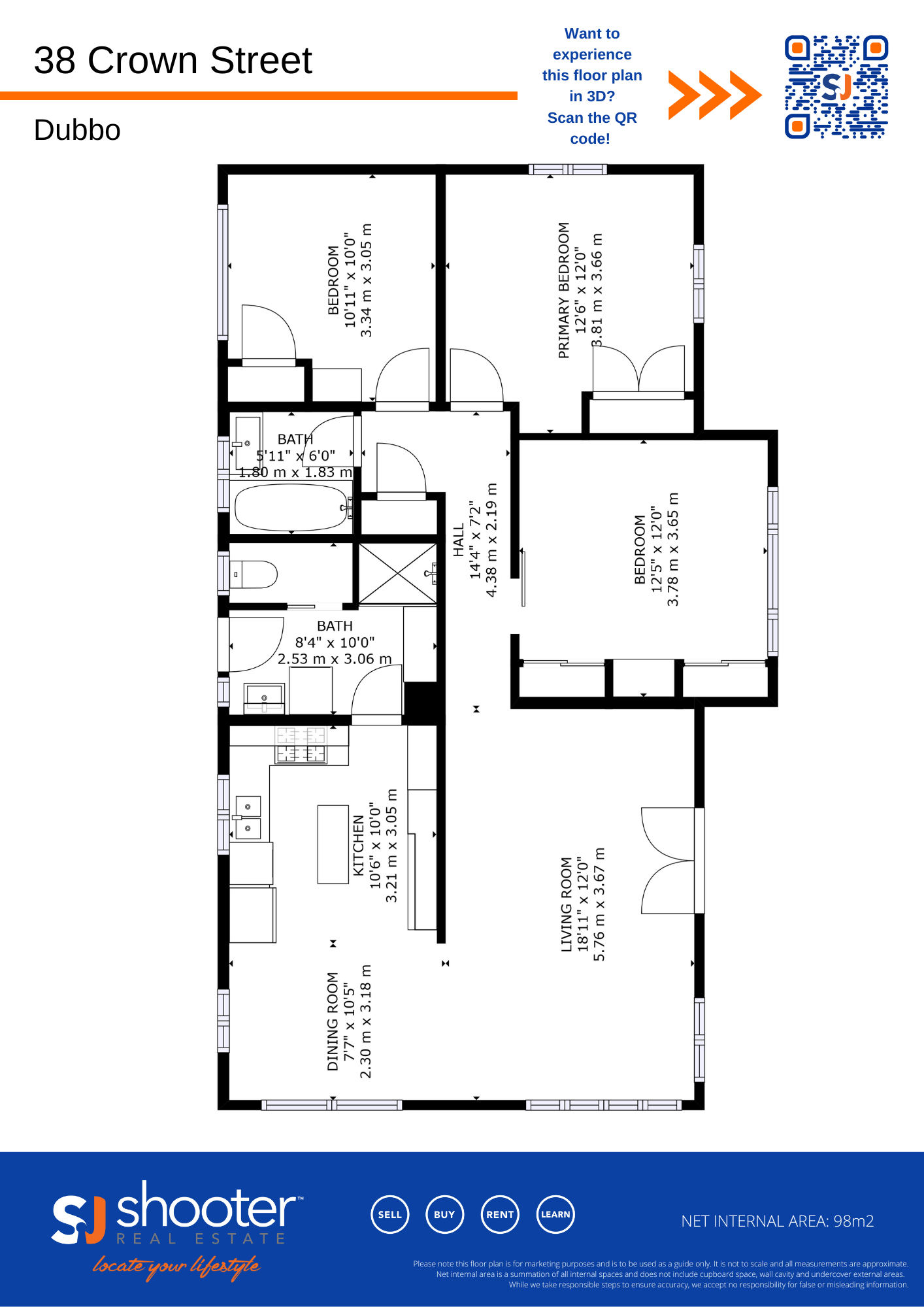 Floorplan of Homely house listing, 38 Crown Street, Dubbo NSW 2830