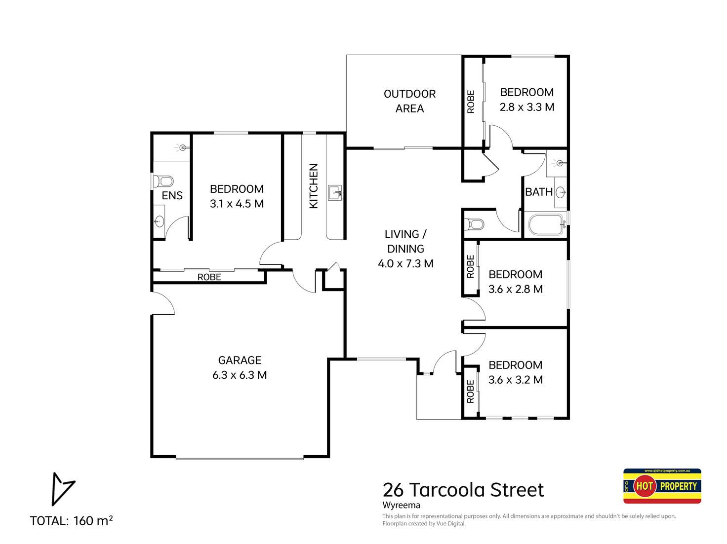 Floorplan of Homely house listing, 26 Tarcoola Street, Wyreema QLD 4352