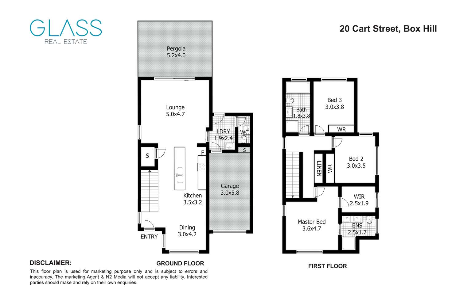 Floorplan of Homely house listing, 20 Cart Street, Box Hill NSW 2765