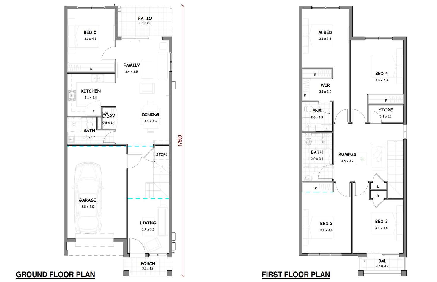Floorplan of Homely townhouse listing, 54 Grandeur Parade, Riverstone NSW 2765