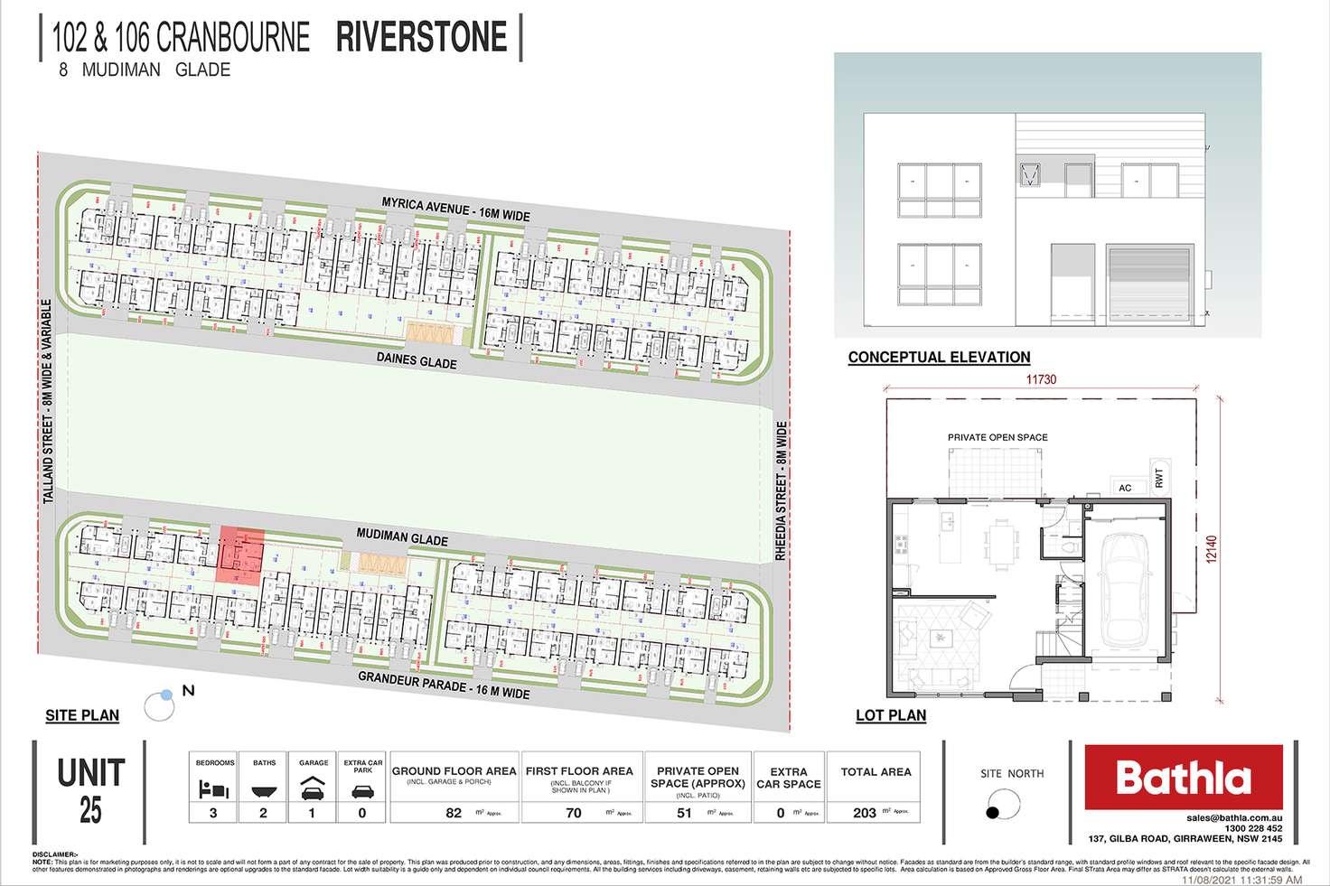 Floorplan of Homely townhouse listing, 8 Mudiman Glade, Riverstone NSW 2765