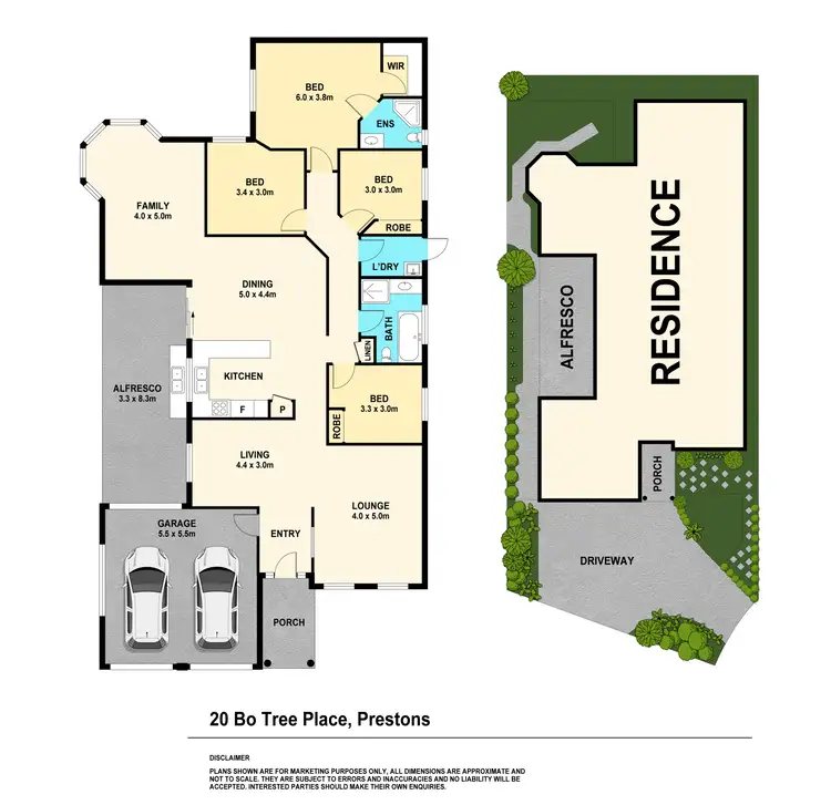 Floorplan of Homely house listing, 20 Bo Tree Place, Prestons NSW 2170