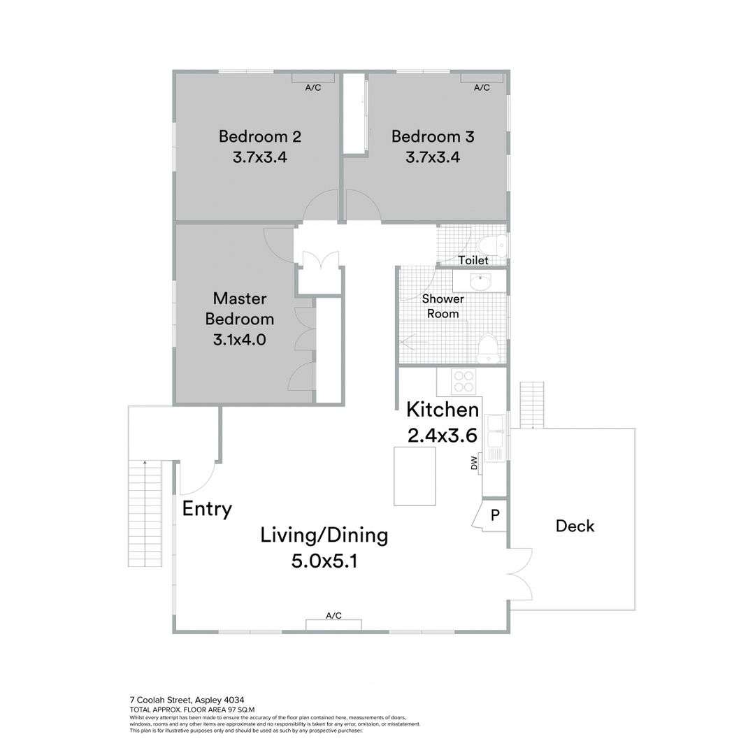 Floorplan of Homely house listing, 7 Coolah Street, Aspley QLD 4034