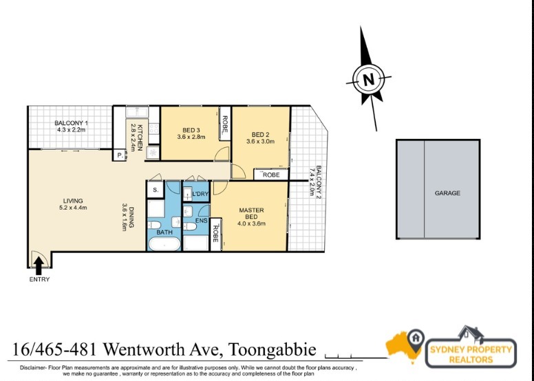 Floorplan of Homely apartment listing, 16/465-481 Wentworth Avenue, Toongabbie NSW 2146
