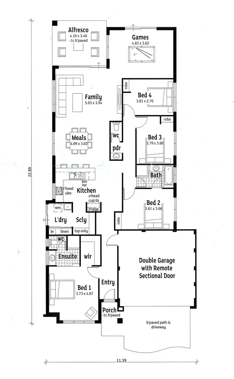 Floorplan of Homely house listing, 21 Manhattan Concourse, Hilbert WA 6112