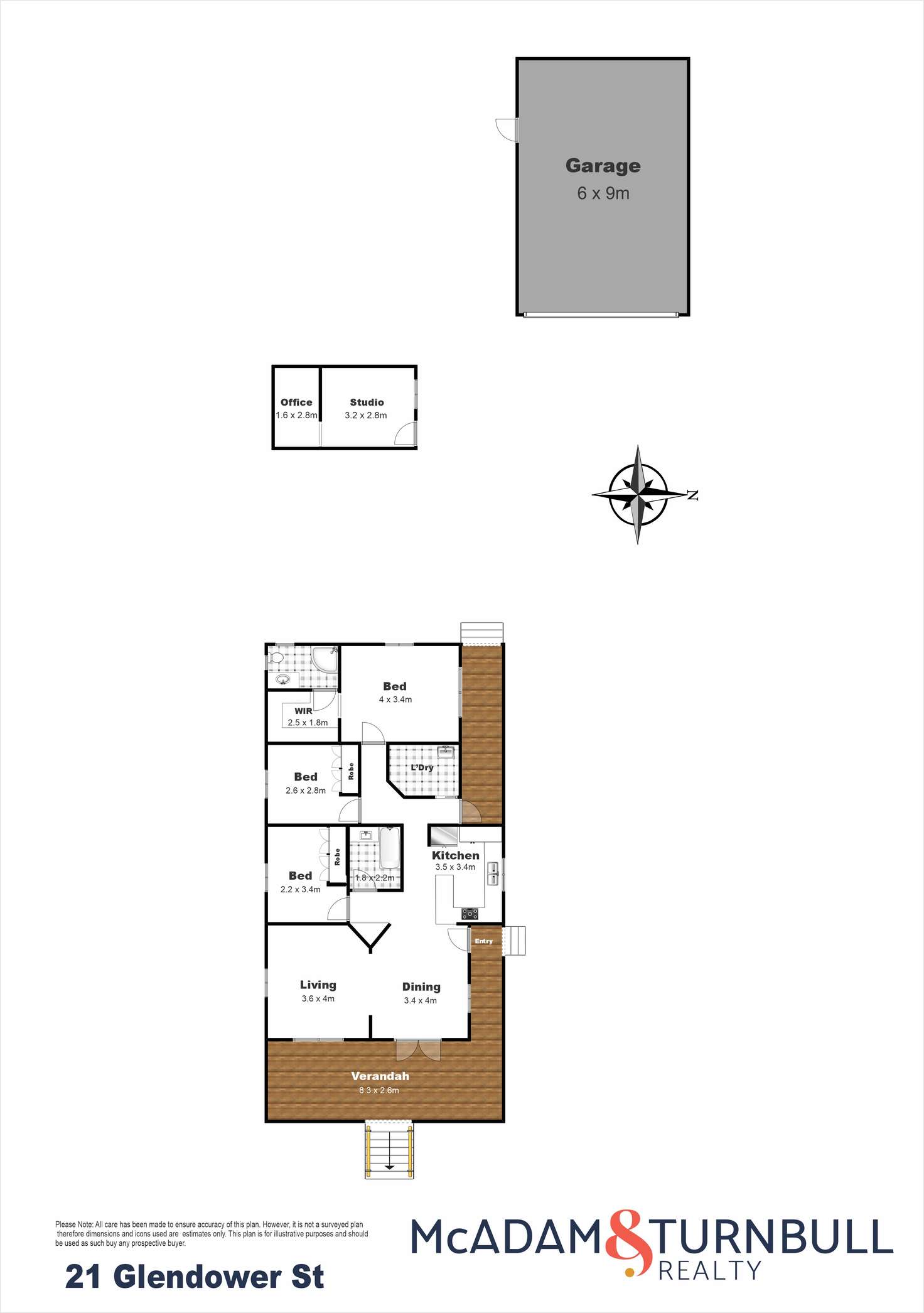 Floorplan of Homely house listing, 21 Glendower Street, Mount Lofty QLD 4350