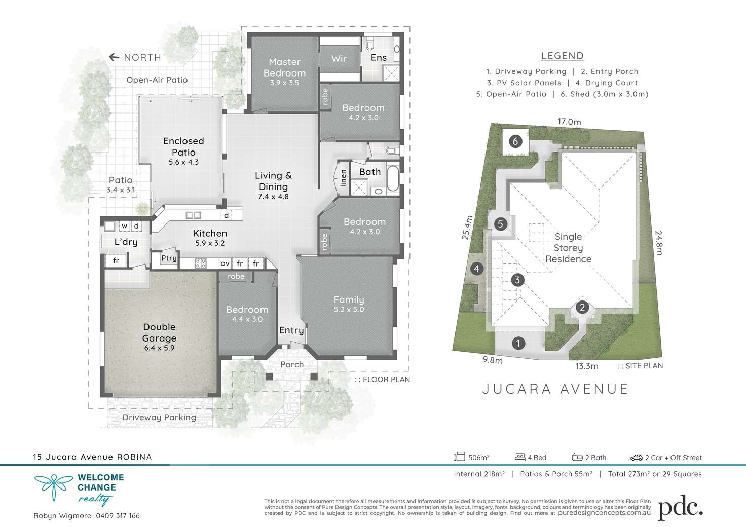 Floorplan of Homely house listing, 15 Jucara Avenue, Robina QLD 4226