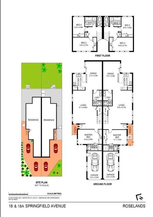 Floorplan of Homely semiDetached listing, 18 Springfield Avenue, Roselands NSW 2196