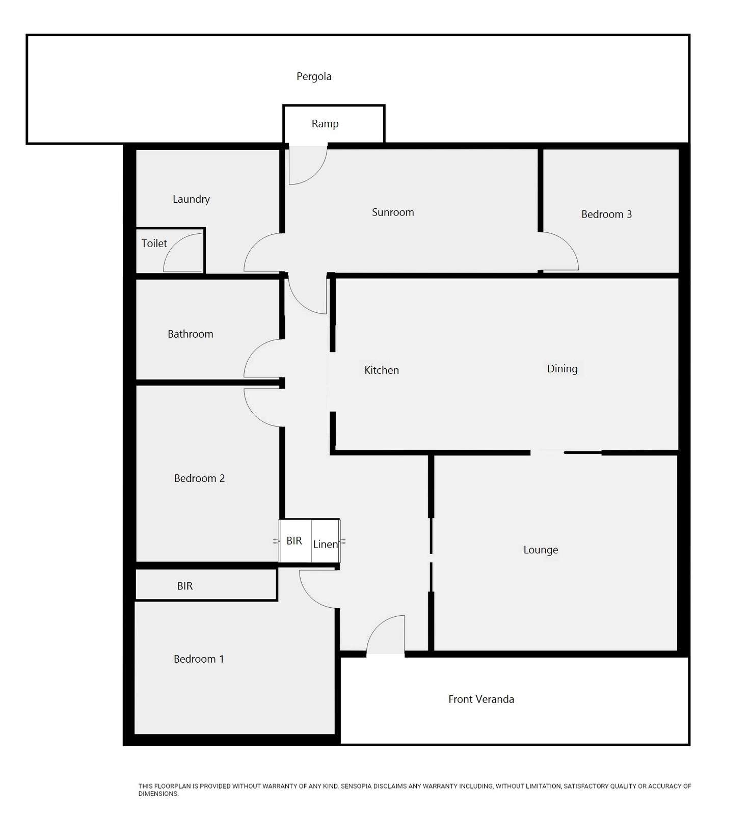 Floorplan of Homely house listing, 1 Lalor Street, Beulah VIC 3395