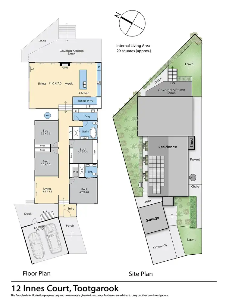 Floorplan of Homely house listing, 12 Innes Court, Tootgarook VIC 3941