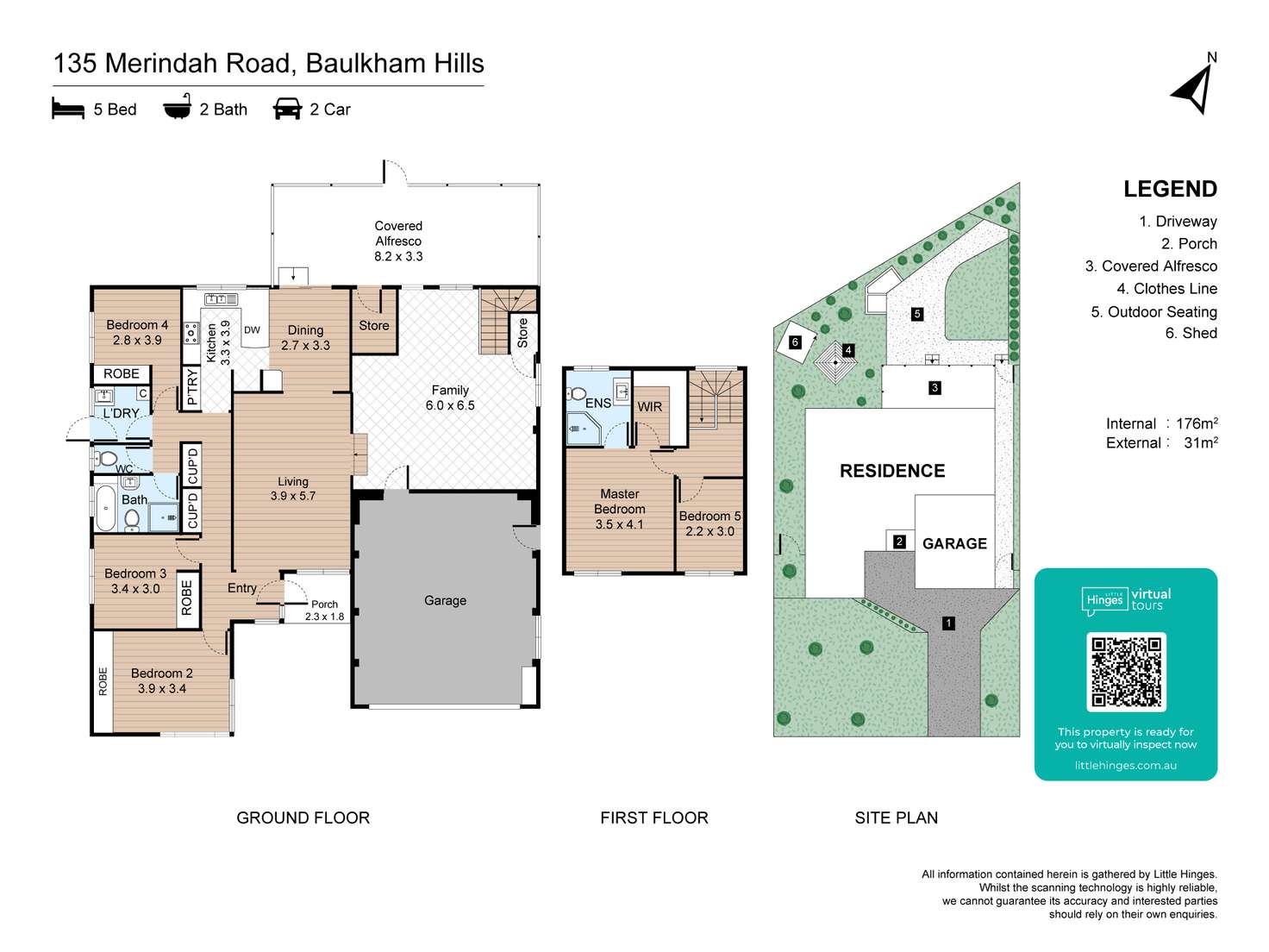 Floorplan of Homely house listing, 135 Merindah Road, Baulkham Hills NSW 2153
