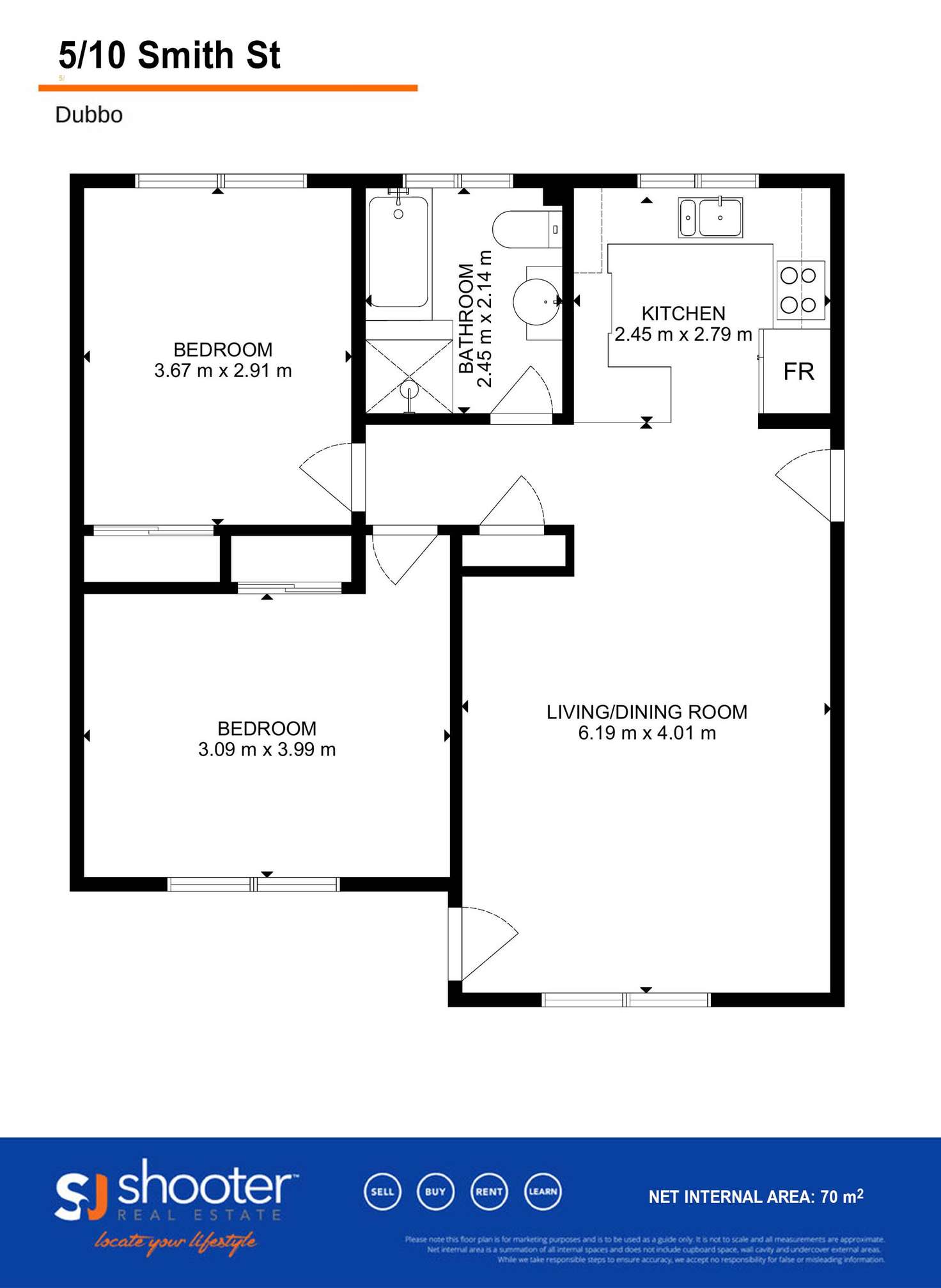 Floorplan of Homely unit listing, 5/10 Smith Street, Dubbo NSW 2830