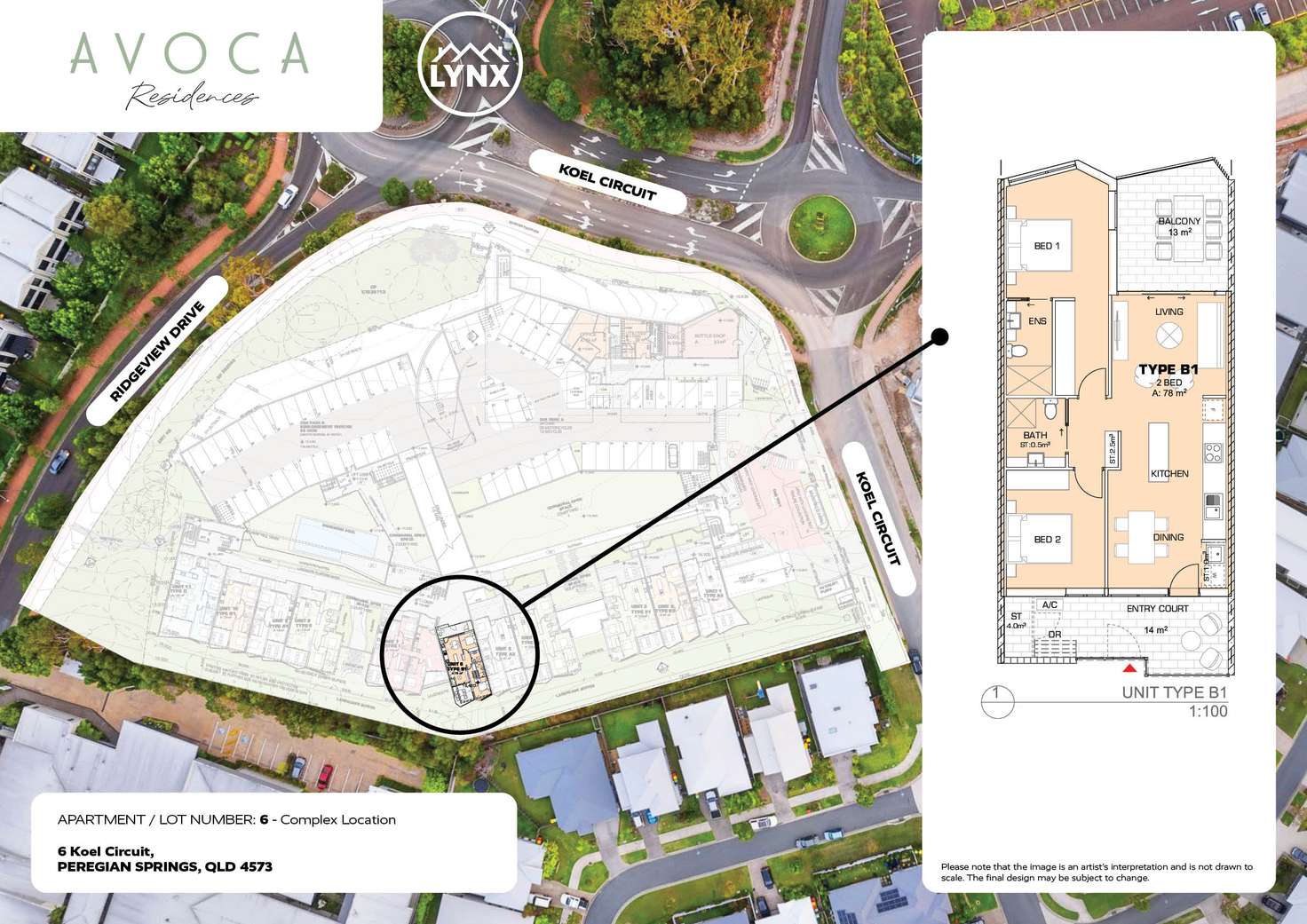 Floorplan of Homely apartment listing, 6/6 Koel Circuit, Peregian Springs QLD 4573
