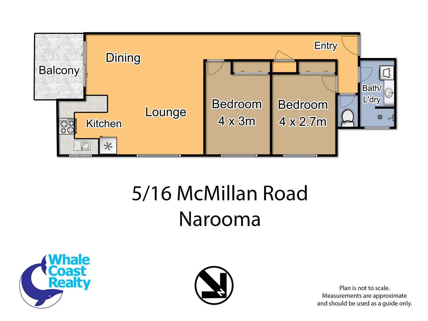 Floorplan of Homely unit listing, 5/16 McMillan Road, Narooma NSW 2546