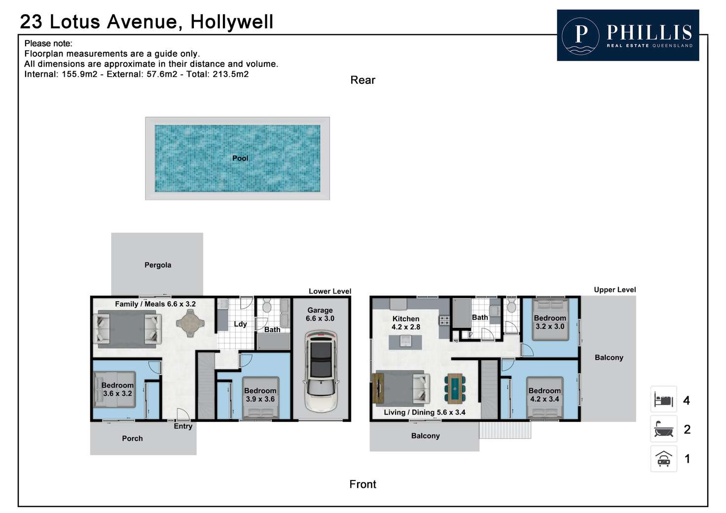 Floorplan of Homely house listing, 23 Lotus Avenue, Hollywell QLD 4216