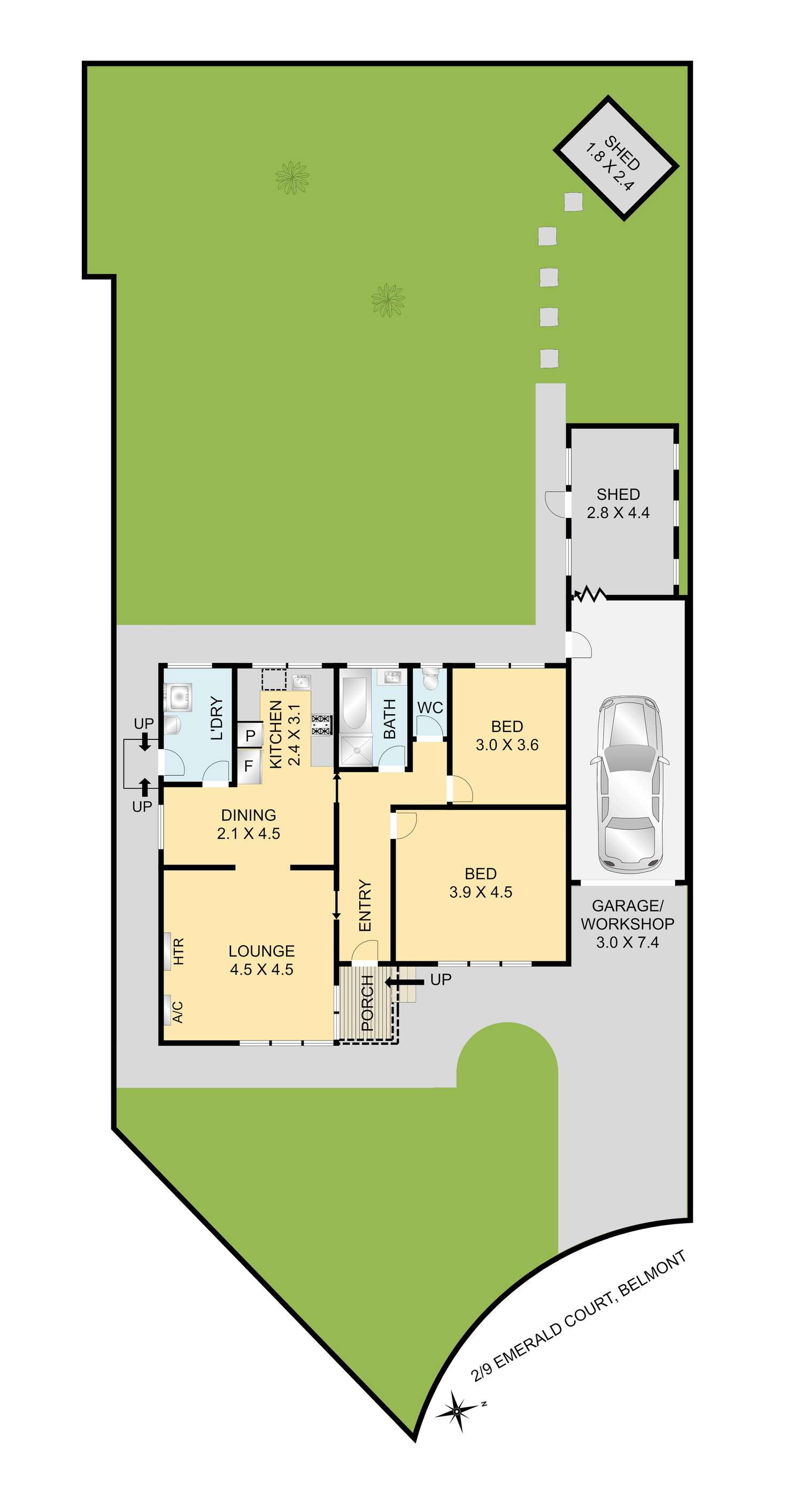 Floorplan of Homely house listing, 9 Emerald Court, Belmont VIC 3216