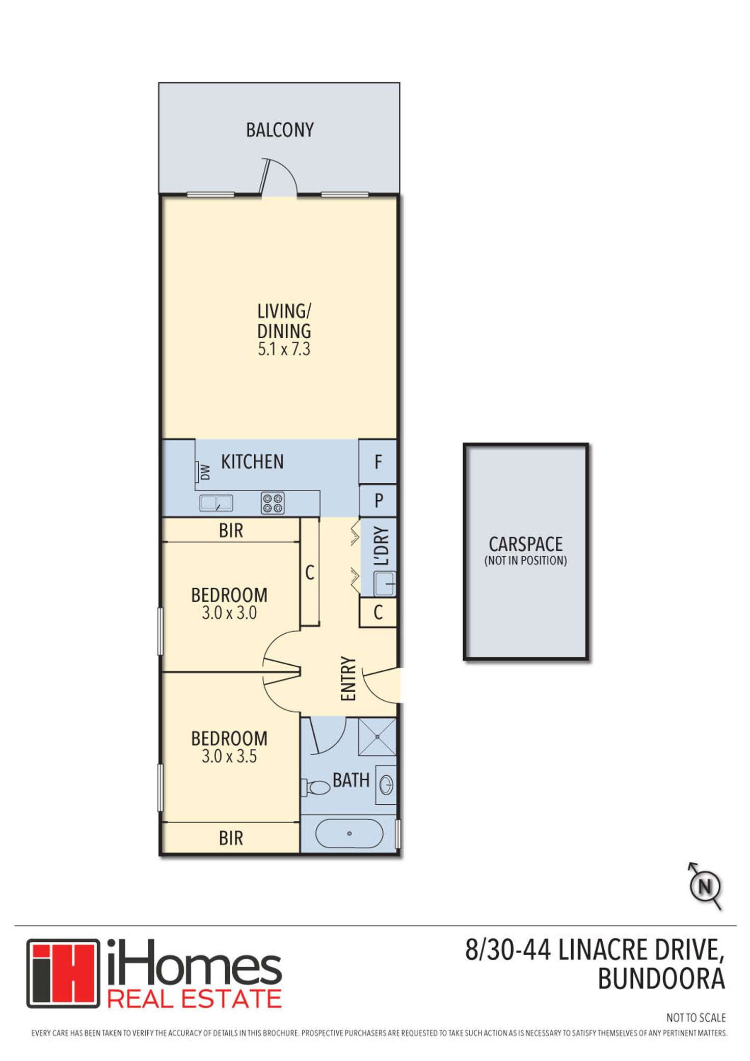 Floorplan of Homely apartment listing, 8/44 Linacre Drive, Bundoora VIC 3083