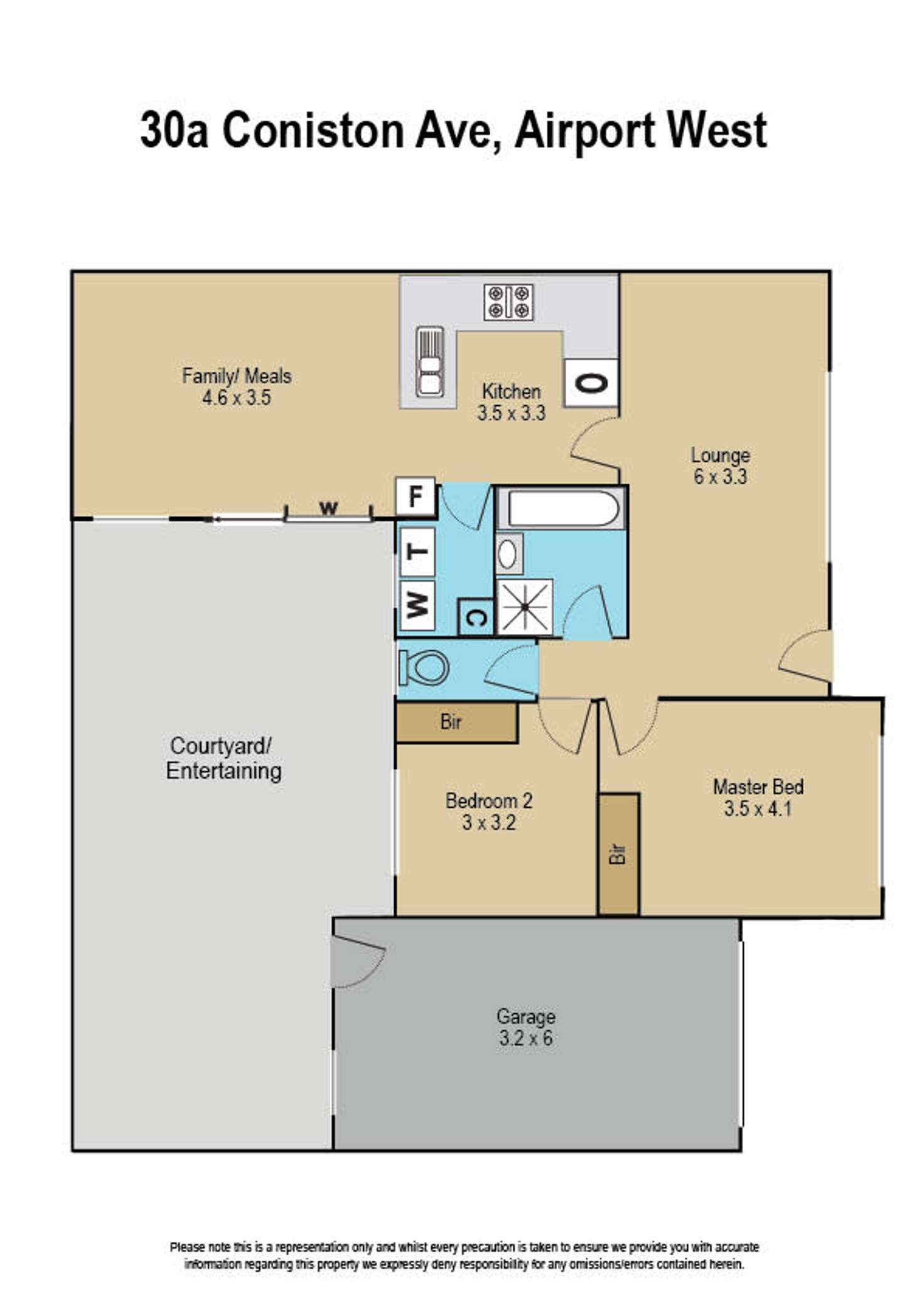 Floorplan of Homely unit listing, 30A Coniston Avenue, Airport West VIC 3042