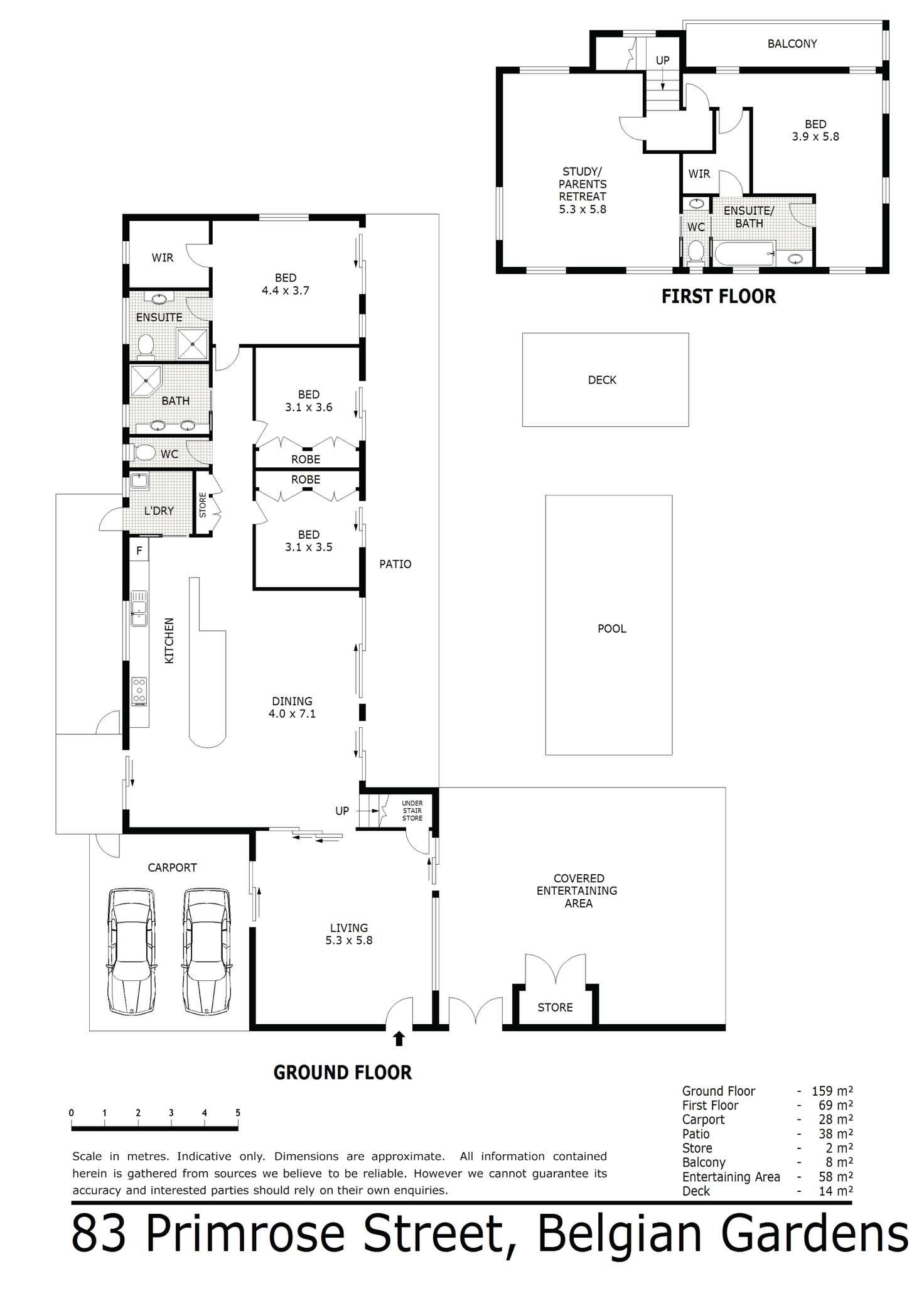 Floorplan of Homely house listing, 83 Primrose Street, Belgian Gardens QLD 4810